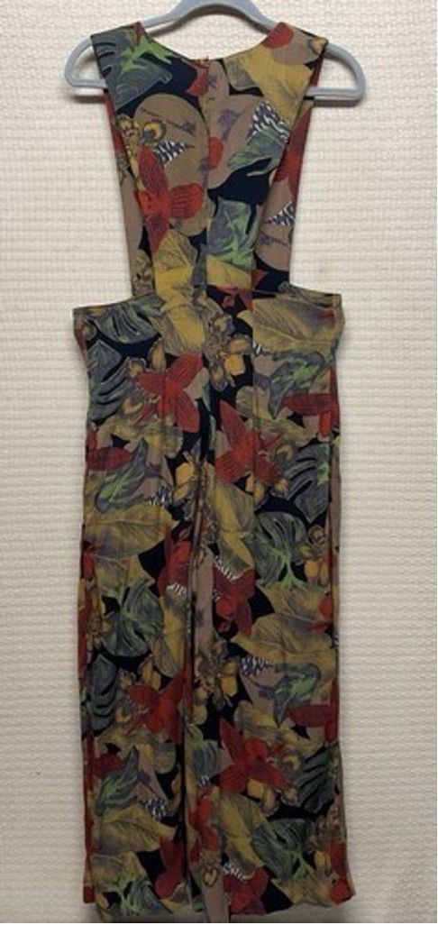 The Unbranded Brand VTG 80s Floral Cotton Playsuit Jumpsuit Women Size 8 Size 30" / US 8 / IT 44 - 10 Thumbnail
