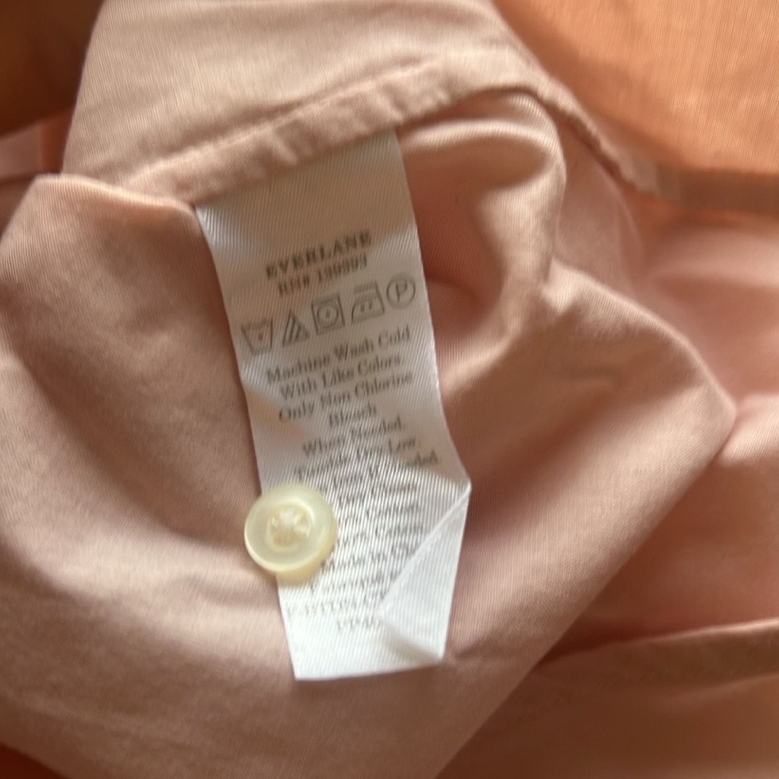 Everlane Everlane Pink Air Cotton Button Shirt 3/4 Sleeve 4 Size S / US 4 / IT 40 - 6 Thumbnail