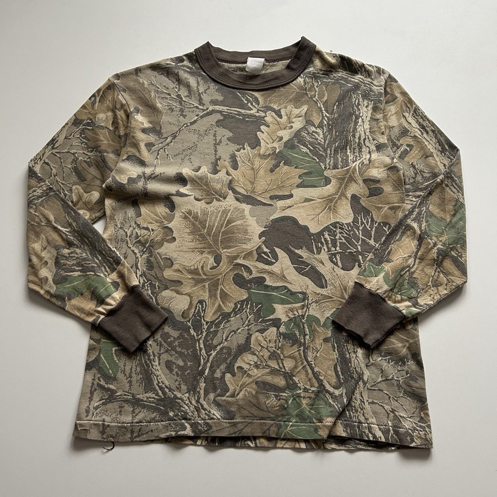 Vintage Realtree Camo T Shirt XS Long Sleeve 90s Camouflage