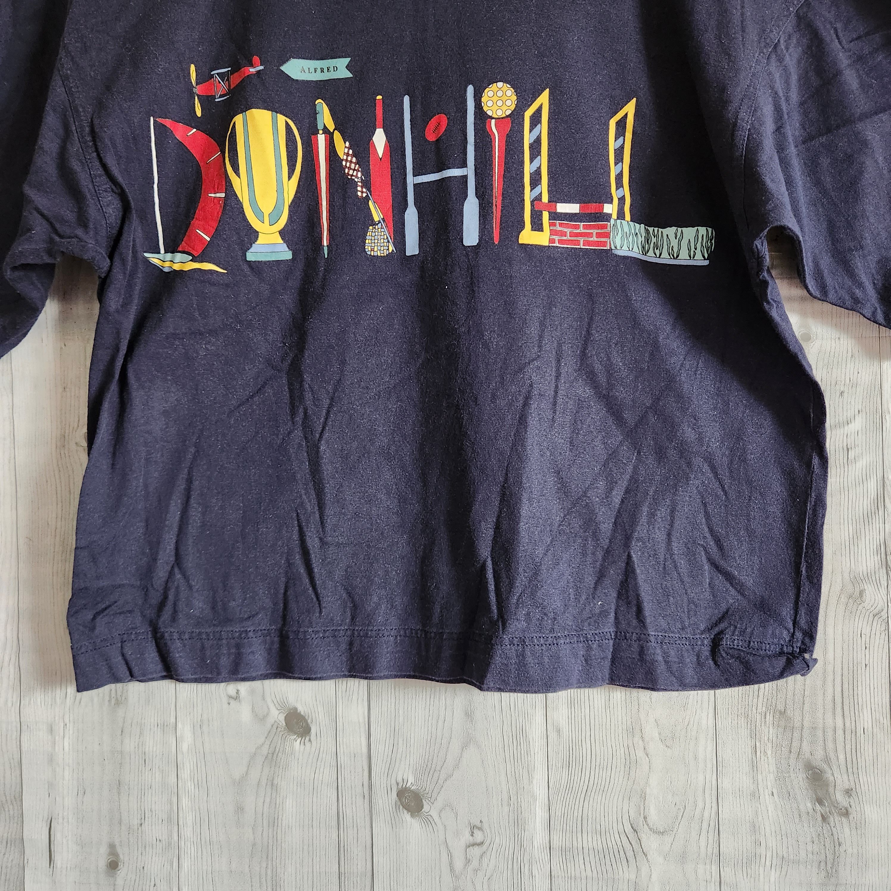 Alfred Dunhill × Vintage Vintage 1980s Alfred Dunhill TShirt Single Stitches Size US M / EU 48-50 / 2 - 5 Thumbnail