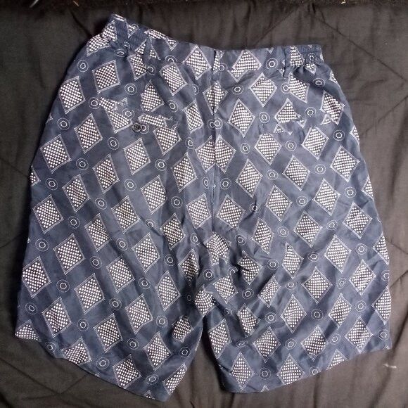 Robert Stock × Vintage Vintage Robert Stock Diamonds Silk Shorts Size US 30 / EU 46 - 5 Thumbnail
