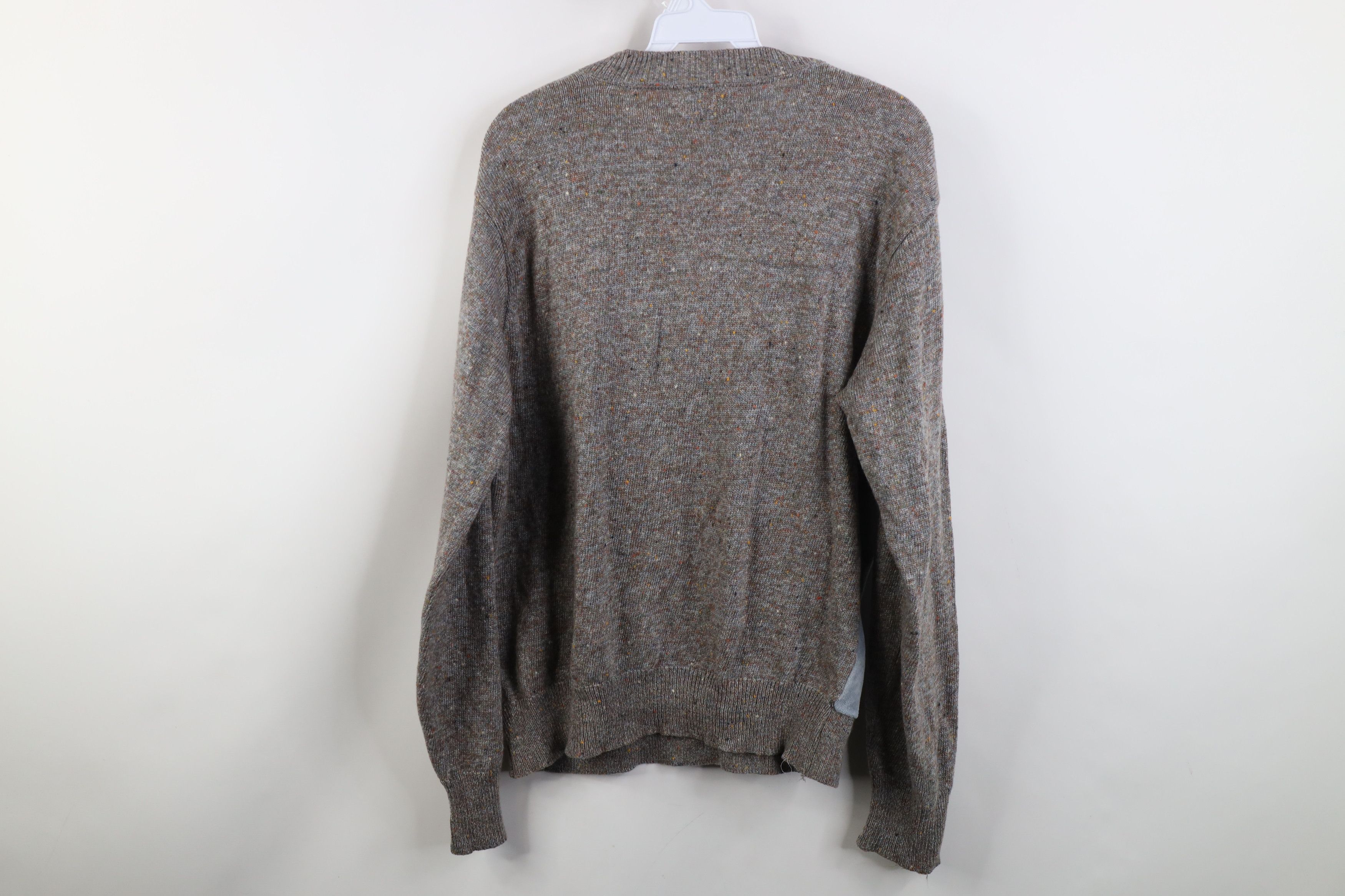 Lacoste Vintage 80s Izod Lacoste Velour Rainbow Fleck Knit Sweater Size US M / EU 48-50 / 2 - 13 Thumbnail