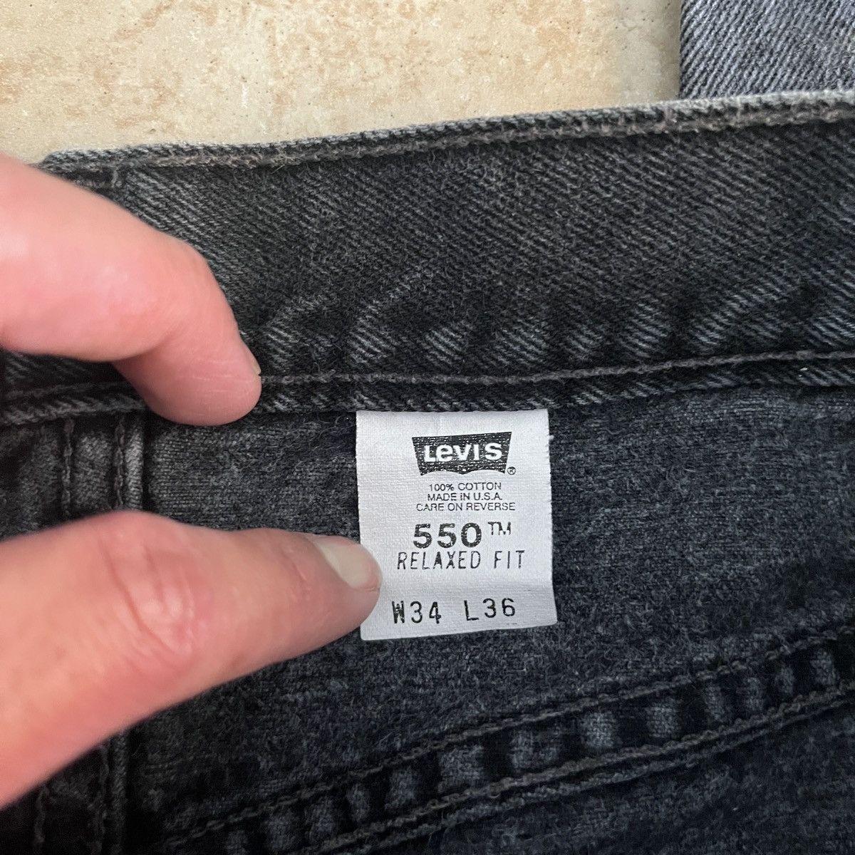 Levi's × Vintage Levi’s 550 Relaxed Fit Jeans Size US 34 / EU 50 - 4 Thumbnail