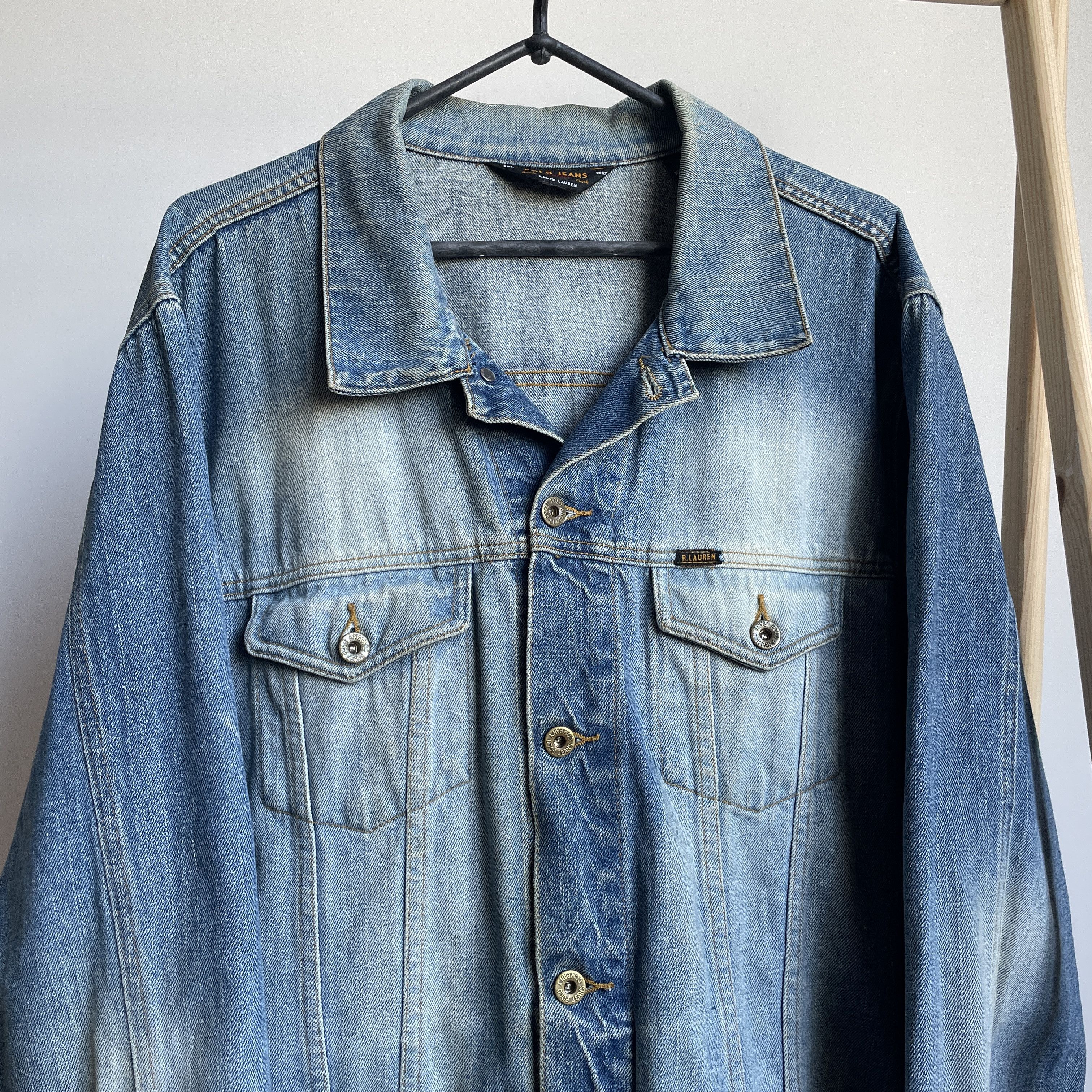 Polo Ralph Lauren Polo Ralph Lauren Extreme Sandblast Vintage 90s Denim Jacket Size US XL / EU 56 / 4 - 3 Thumbnail