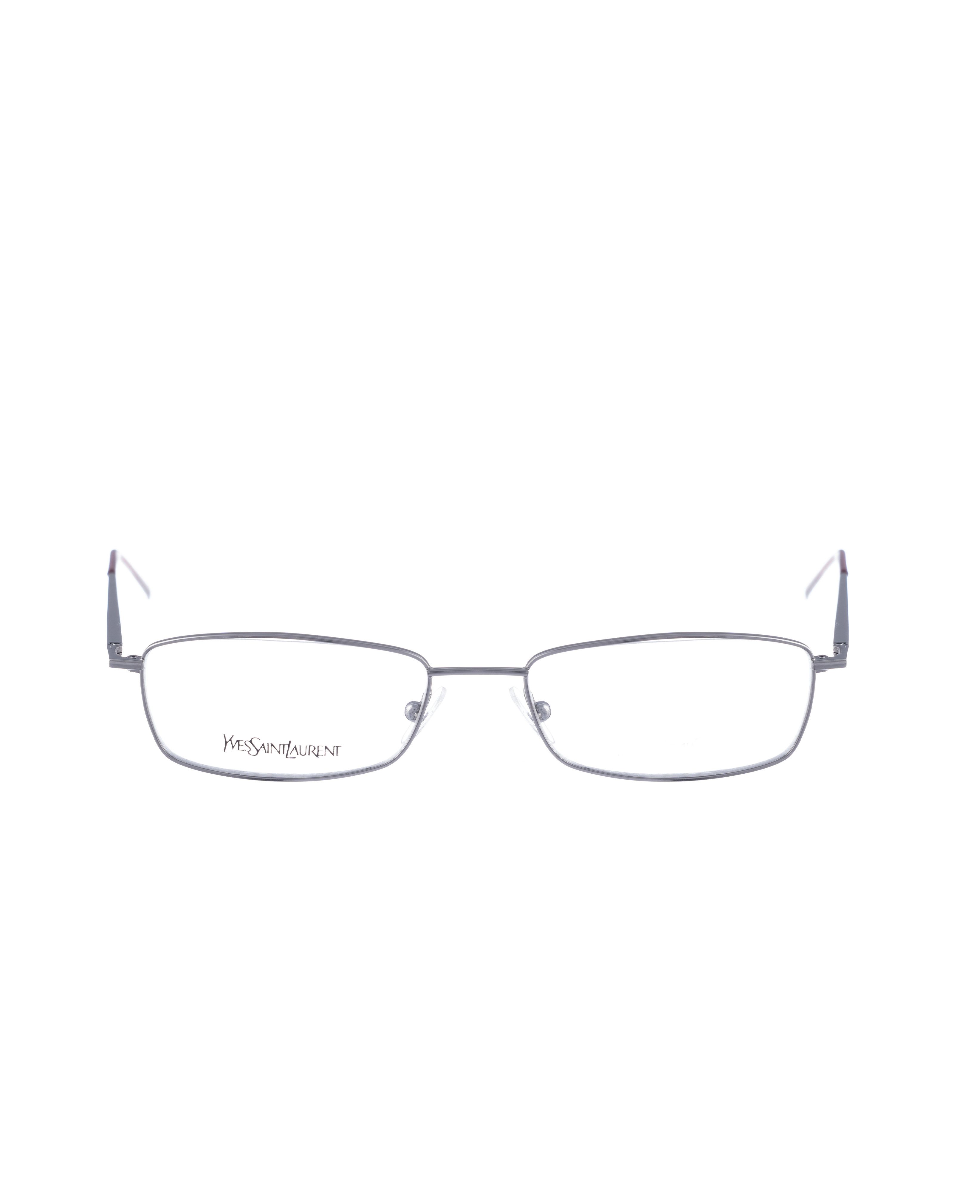 Yves Saint Laurent Yves Saint Laurent 00s HalfRim Glasses with Burgundy Temples Size ONE SIZE - 1 Thumbnail