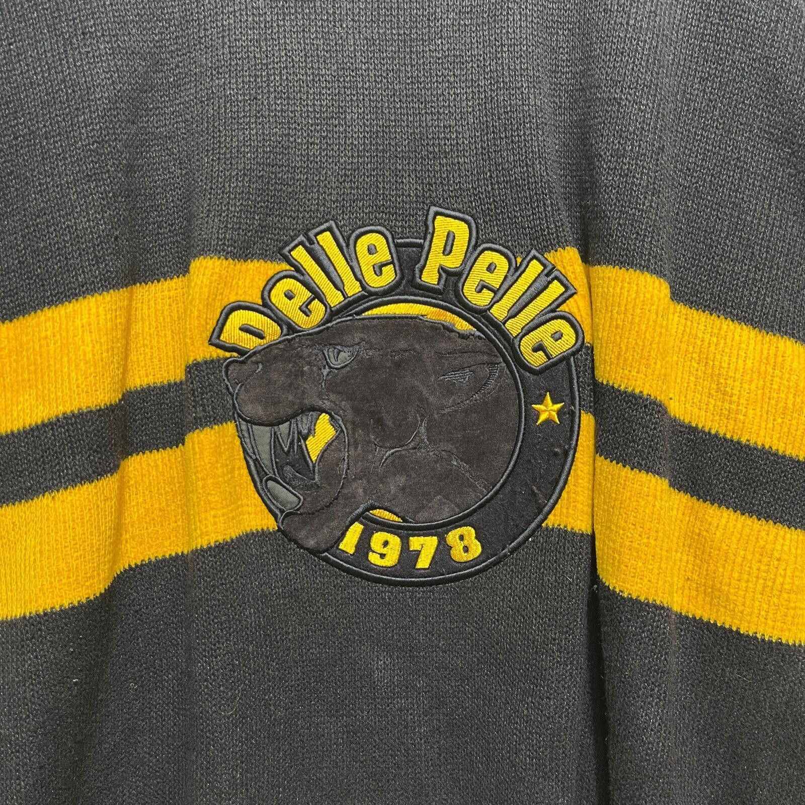 Pelle Pelle × Vintage Vintage Y2K Pelle Pelle Knitted Sweater Navy XXL Puma Size US XXL / EU 58 / 5 - 4 Thumbnail
