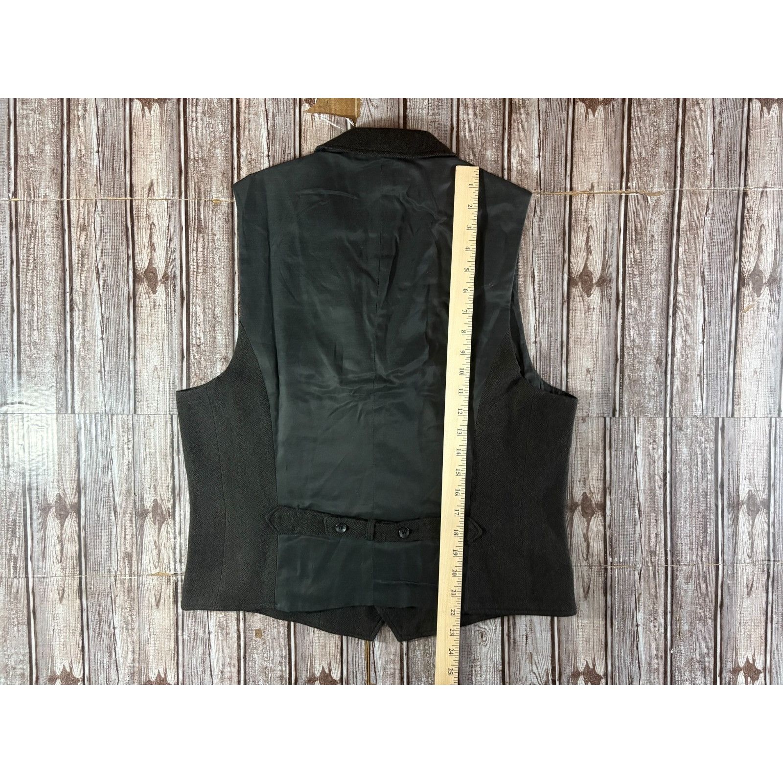 Rag & Bone Rag & Bone Albers wool Herringbone waistcoat Sz 42 dark brow Size US L / EU 52-54 / 3 - 7 Thumbnail