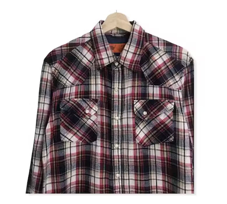 Dickies Vintage Dickies Plaid Tartan Flannel Shirt Size US L / EU 52-54 / 3 - 3 Thumbnail