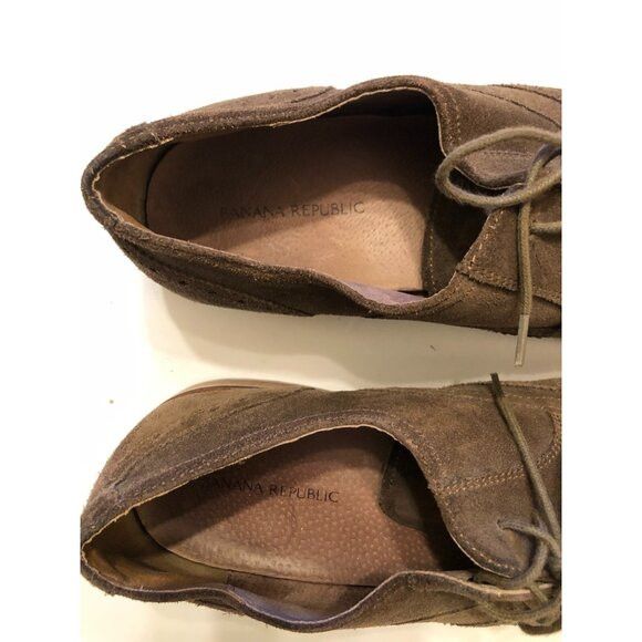 Banana Republic banana republic men's leather oxford dress shoes size: 12M Size US 12 / EU 45 - 3 Thumbnail