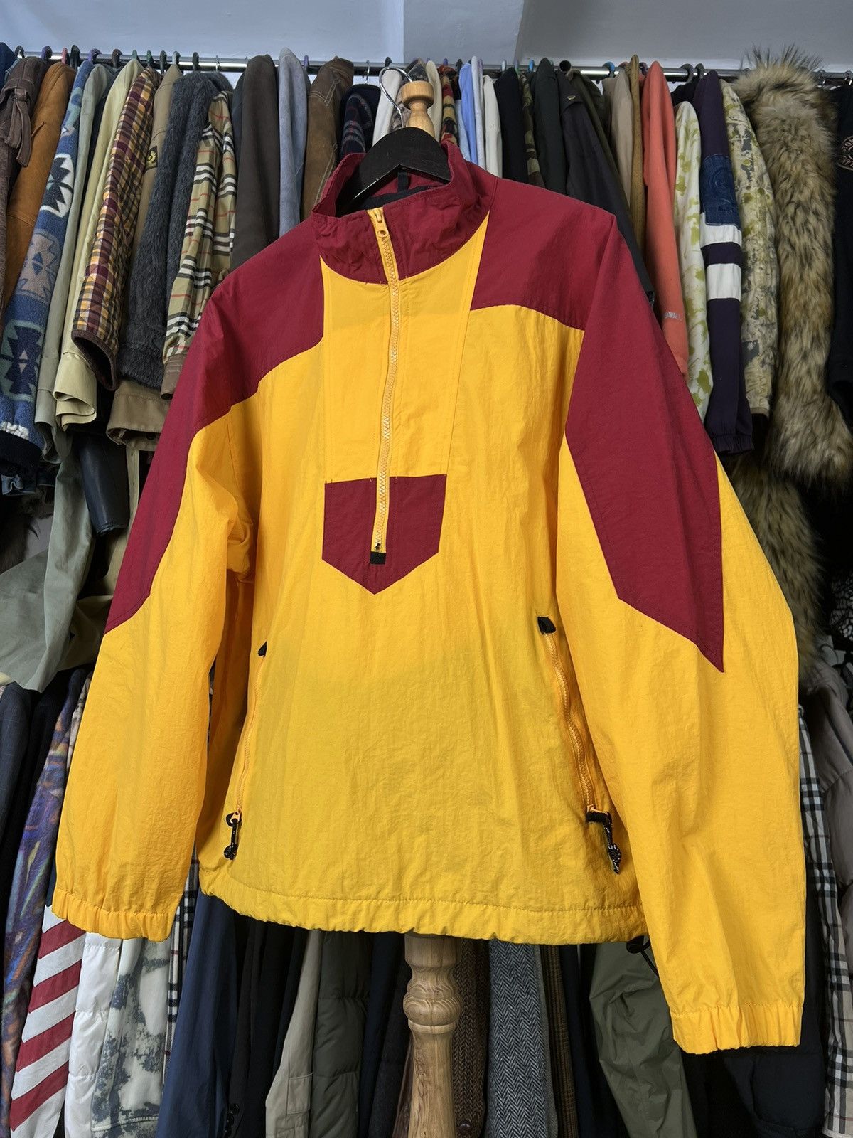Woolrich Woolen Mills Woolrich Vintage 1/2 Zip Yellow Jacket Size M - L Size US L / EU 52-54 / 3 - 1 Thumbnail