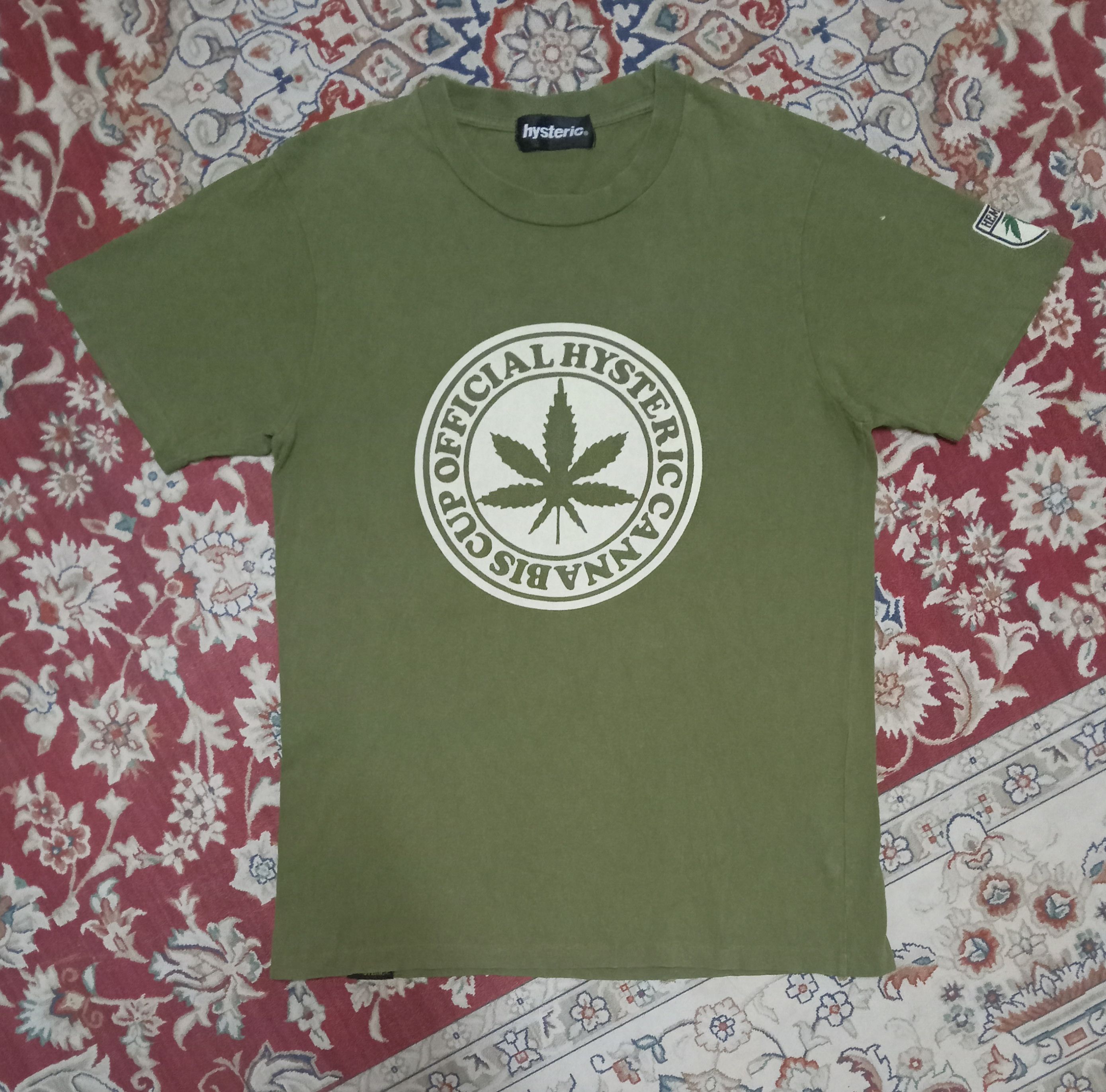 トップス vintage hysteric glamour cannabis tee Hysteric Glamour Cannabis Cup Weed Graphic print tee | Depop