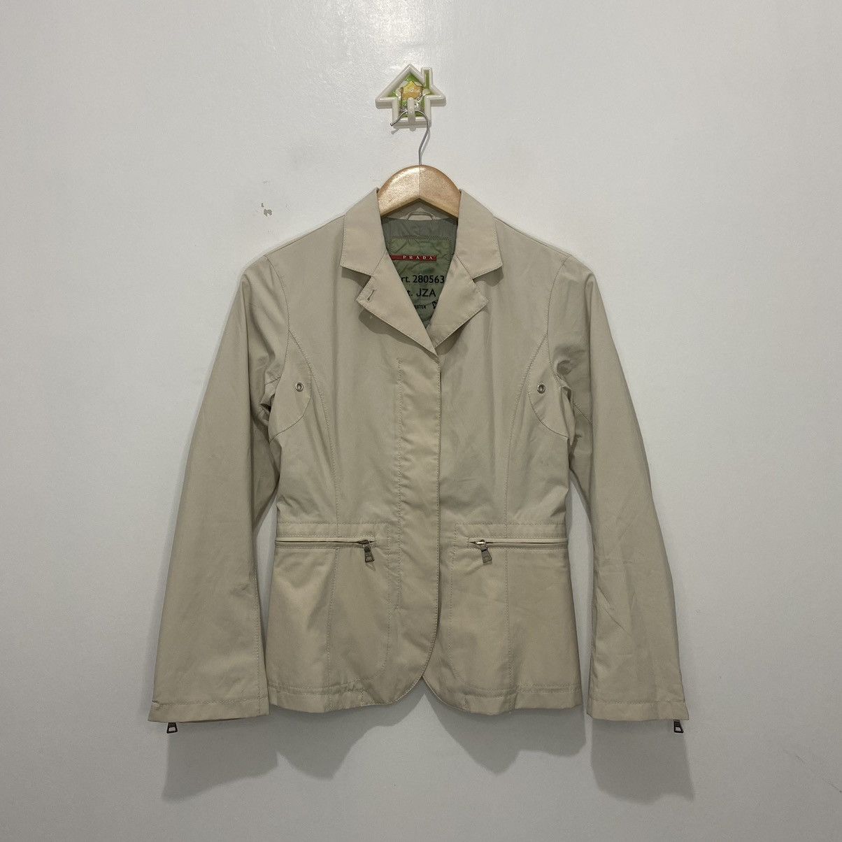 Image of Prada Goretex Jacket in Brown, Women's (Size Small)