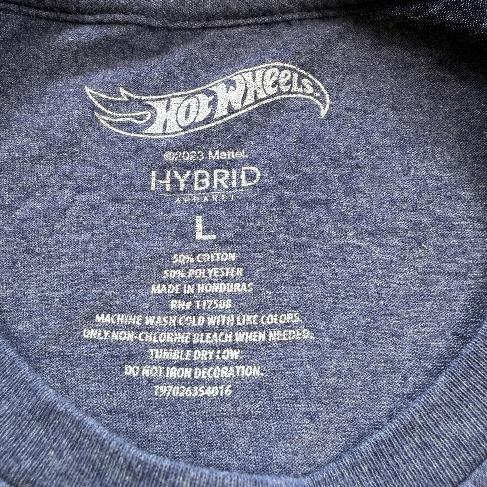 Other Hot Wheels Graphic T Shirt Blue Racing Flame Logo Tee Mens L Size US L / EU 52-54 / 3 - 4 Thumbnail
