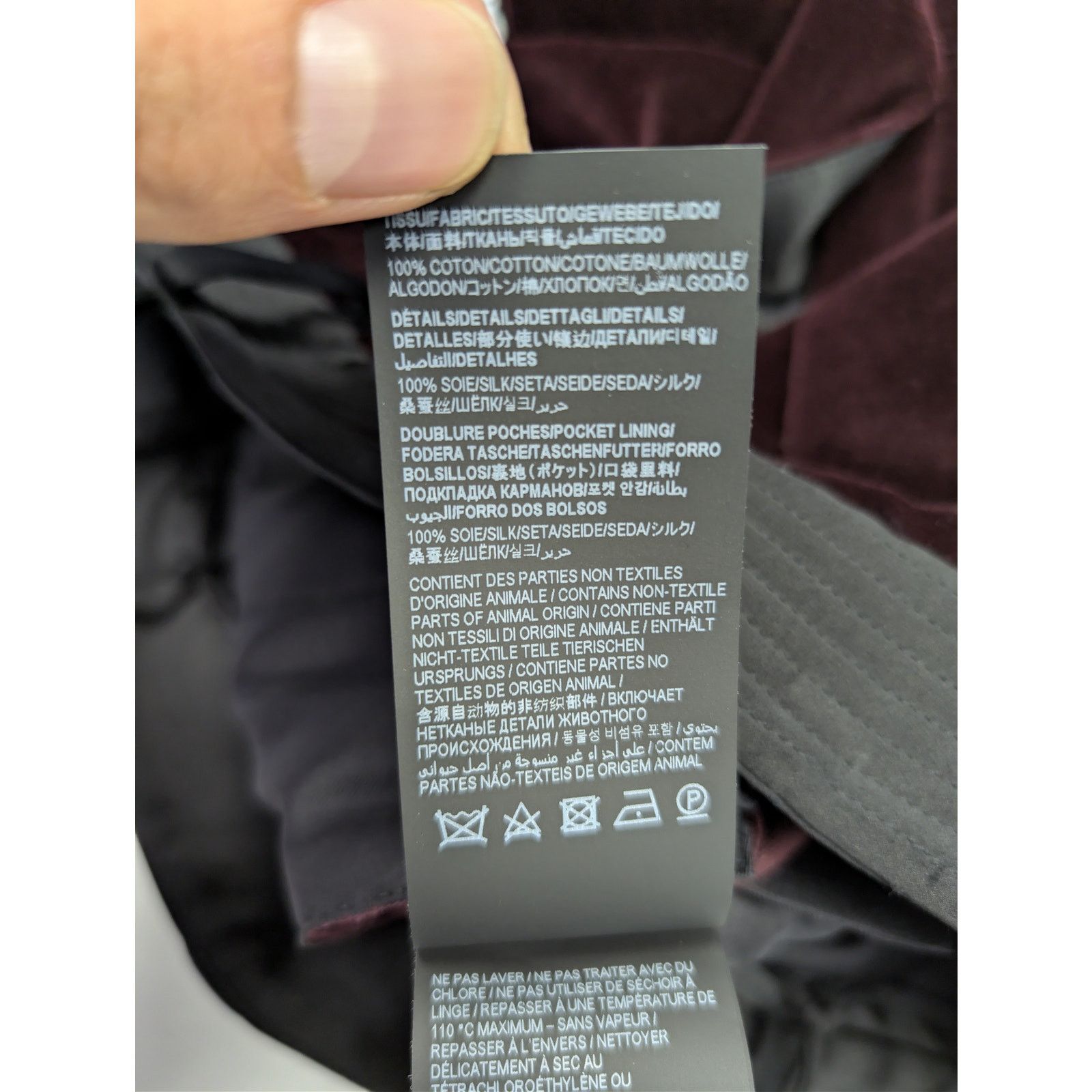 Saint Laurent Paris o1rshd1 Sweatpants / Trousers in Burgundy Size US 32 / EU 48 - 16 Thumbnail