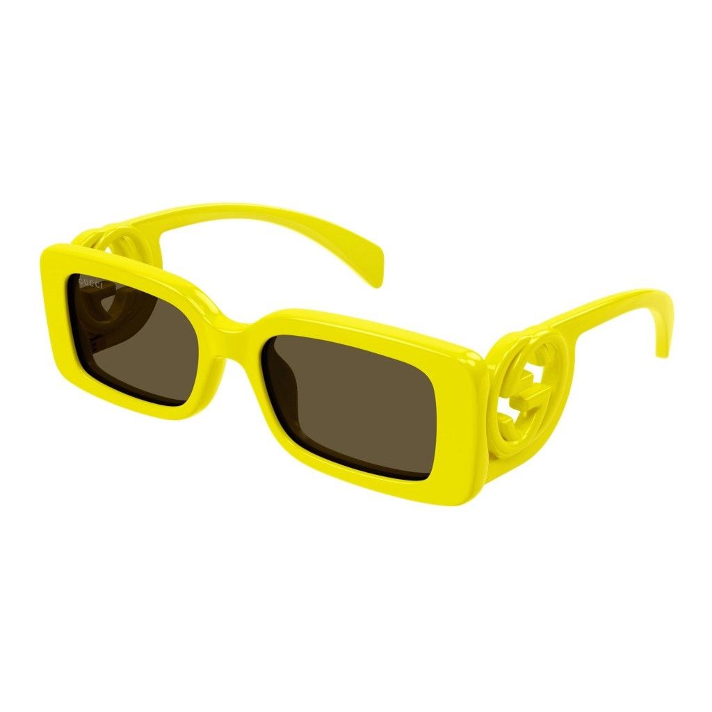Gucci NEW Gucci Sunglasses GG1325S 007 Acid Yellow Brown Authentic Size ONE SIZE - 2 Thumbnail