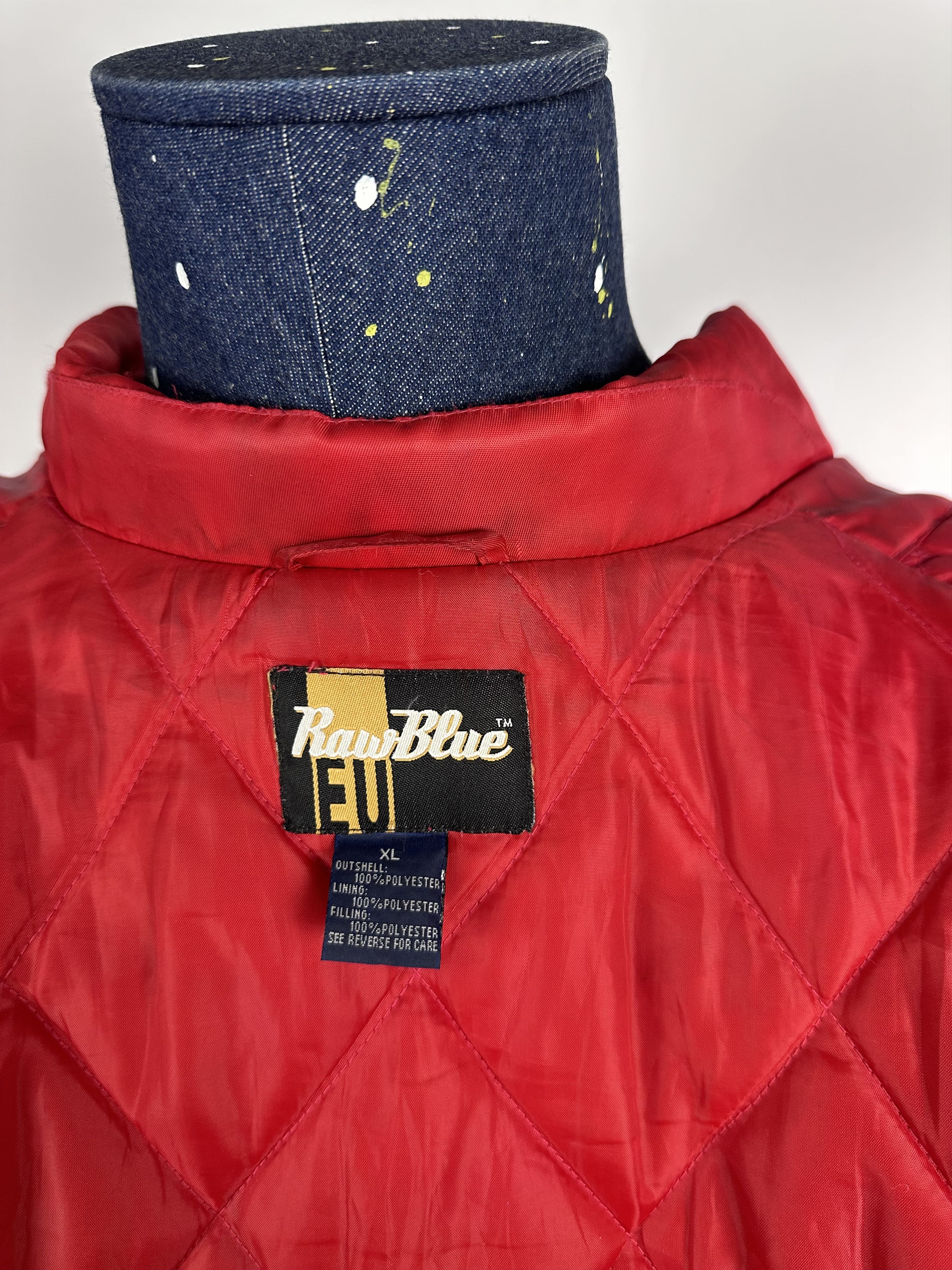 NBA × Vintage Vintage Raw Blue 1on1 Basketball Bomber Jacket NBA Red Mens Size US XL / EU 56 / 4 - 11 Thumbnail