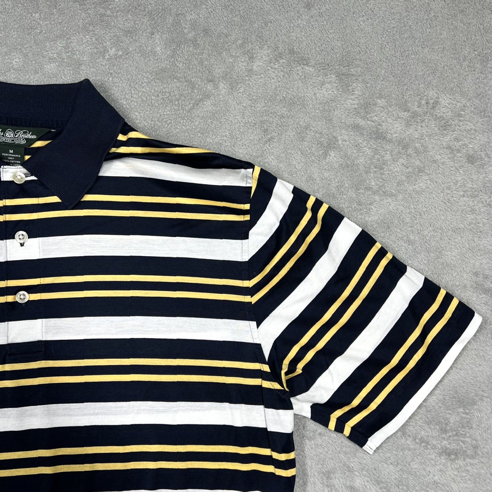 Brooks Brothers Brooks Brothers Performance Polo Men’s Medium Multicolor Striped Blue Shirt Mens Colorful Classic Sports Size US M / EU 48-50 / 2 - 2 Thumbnail