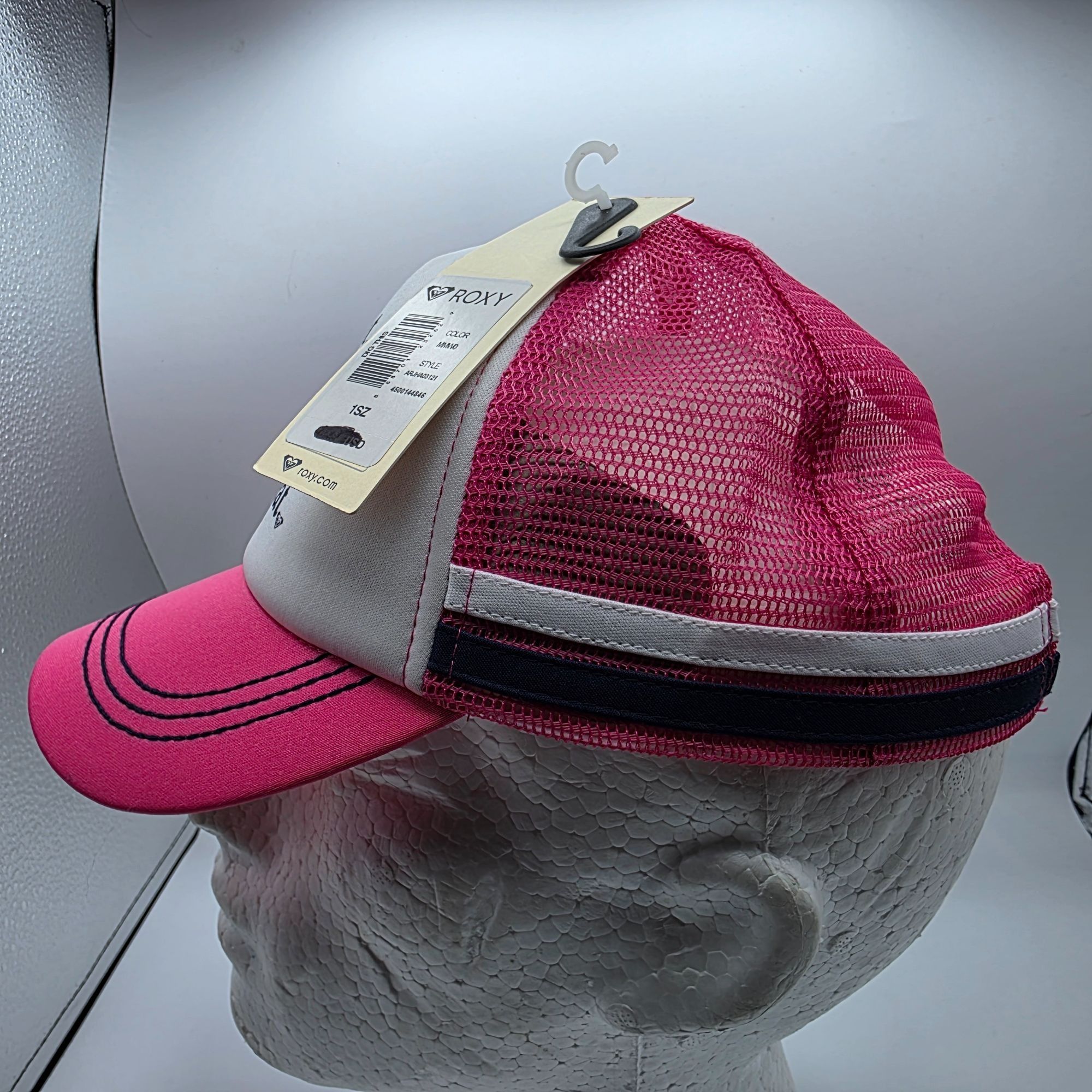 Other Roxy Eat Beach Sleep Repeat Womens Pink White Trucker Hat Ou Size ONE SIZE - 2 Thumbnail