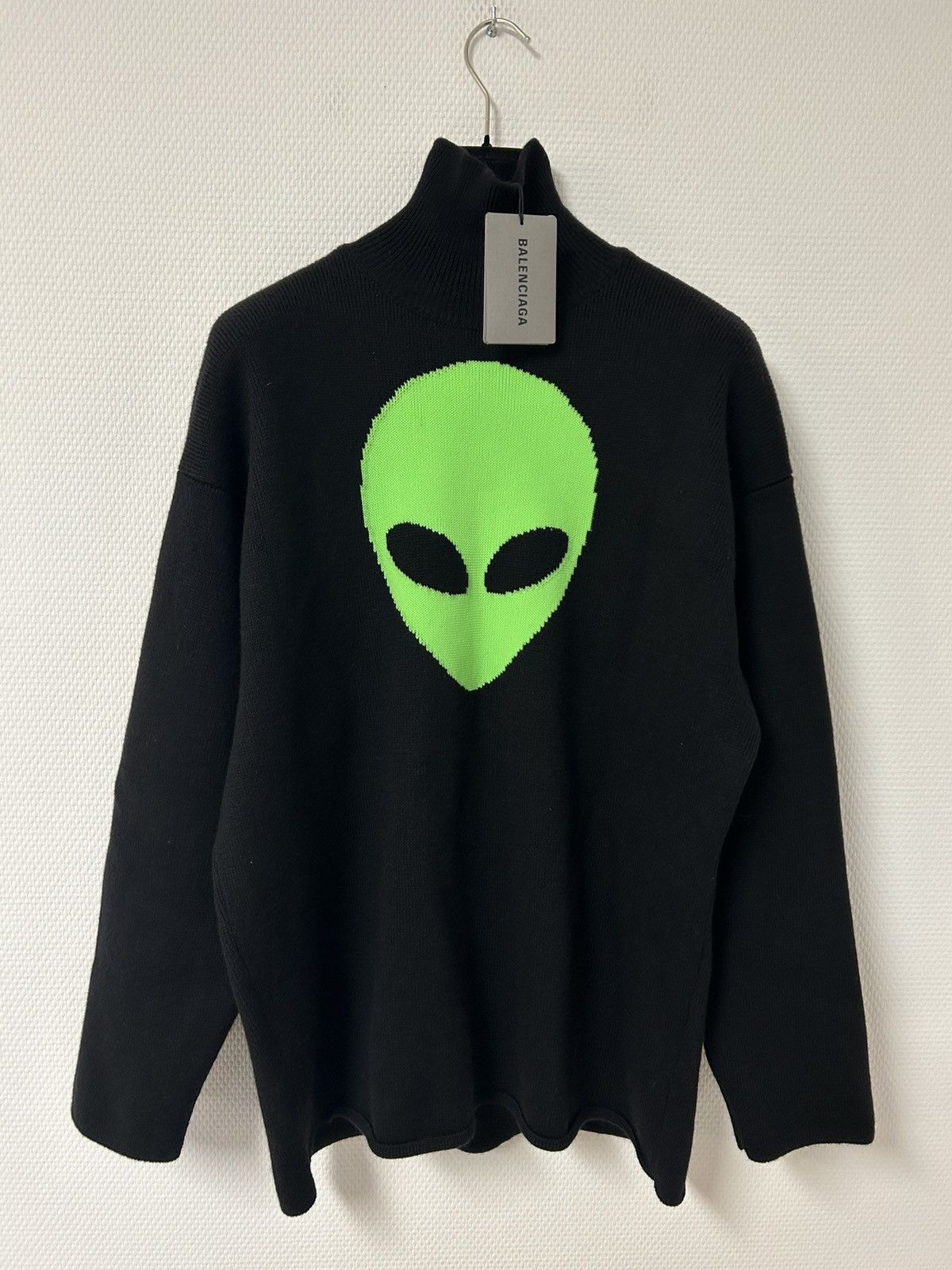 image of Balenciaga Ss2021 Alien Knit Black, Men's (Size Small)