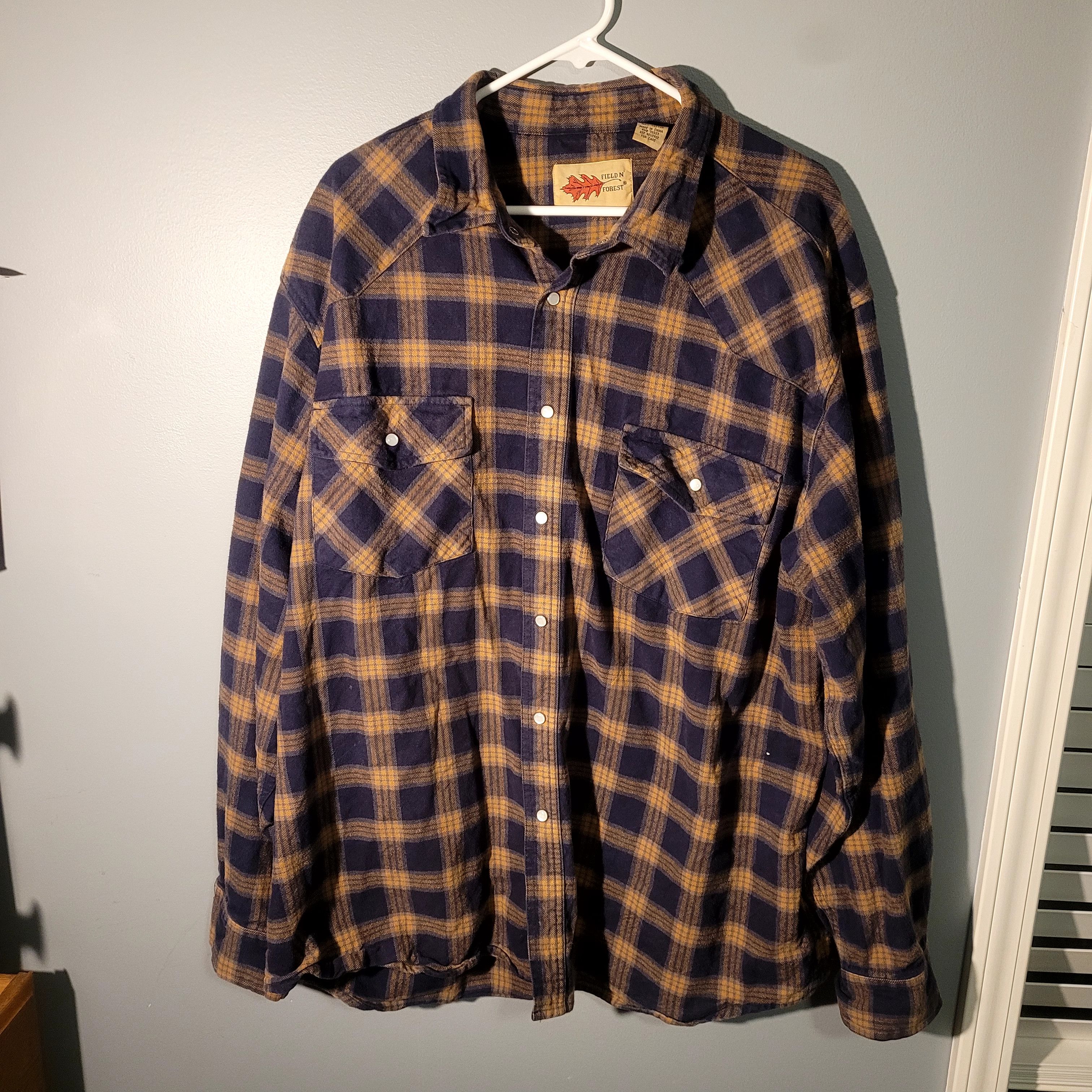 Vintage Feild'n Forest Heavy Duty Thick 100 Cotton Button up Size US XXL / EU 58 / 5 - 1 Thumbnail