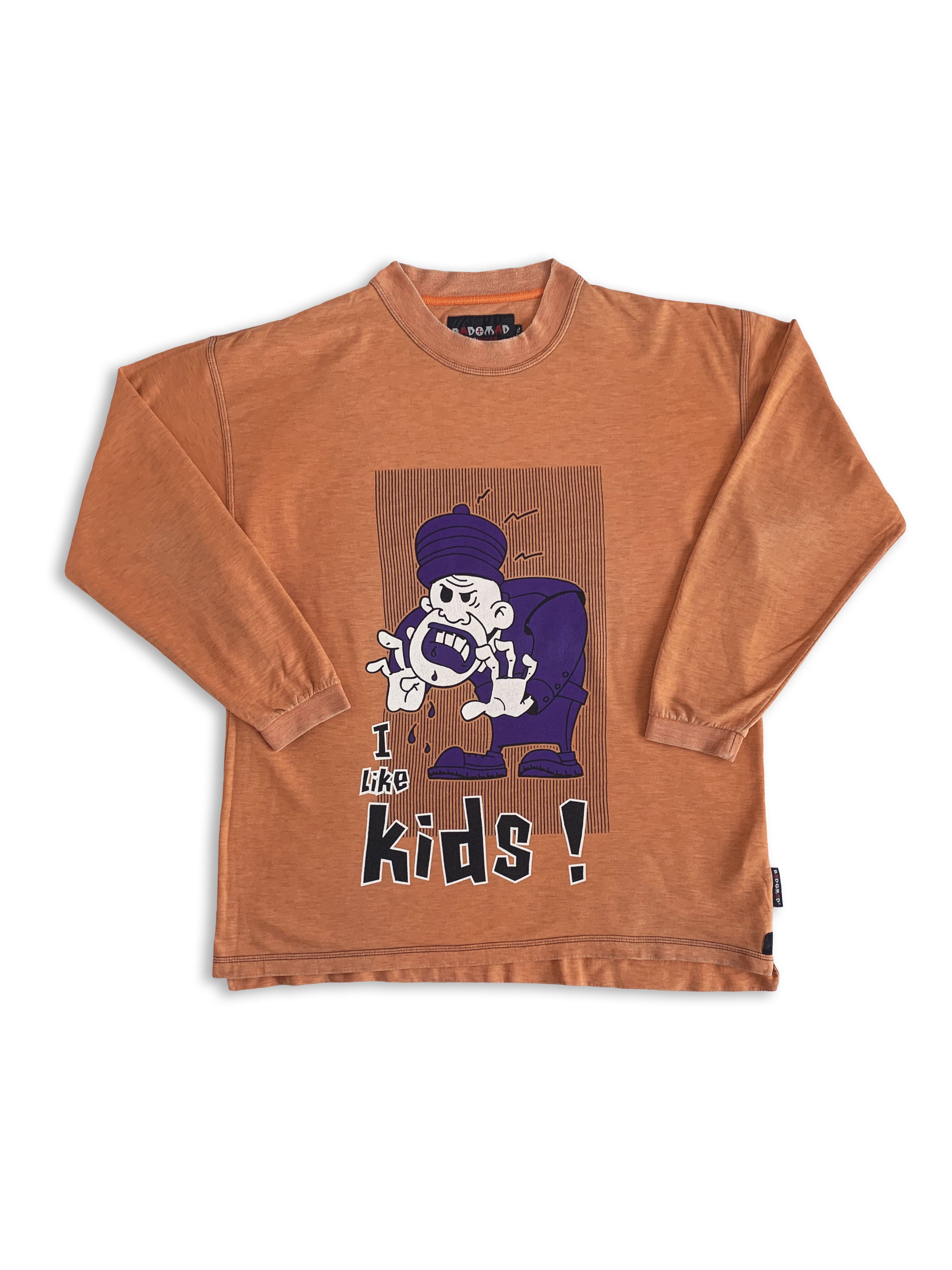 Vintage 90s BAD + MAD I Like Kids Sweatshirt Longsleeve