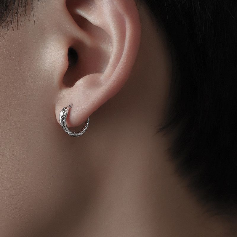 Jewelry Punk Earrings One Pairs Chrome Jewelry Size ONE SIZE - 1 Thumbnail