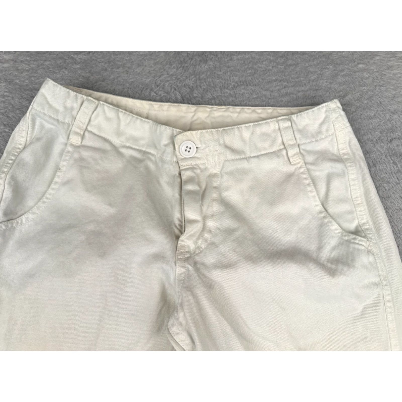 Lucky Brand VINTAGE Lucky Brand Jeans Women 0 White Juliet Chino 100% Cotton Bootcut READ ME Size 25" / US 0 / IT 36 - 4 Thumbnail