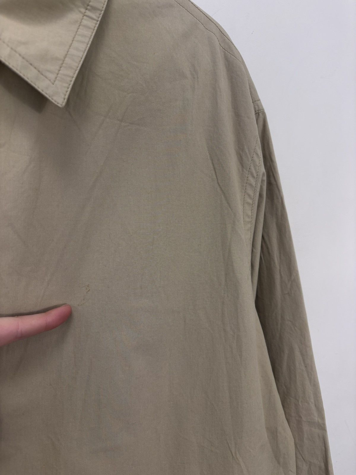 Bogner Bogner Women’s Beige Cotton Short Trench Coat Jacket Size XL / US 12-14 / IT 48-50 - 8 Thumbnail