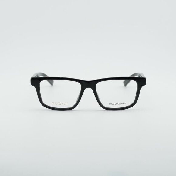 Gucci Gucci GG1987O 001 Eyeglasses Black 54mm Square Frame Size ONE SIZE - 2 Thumbnail
