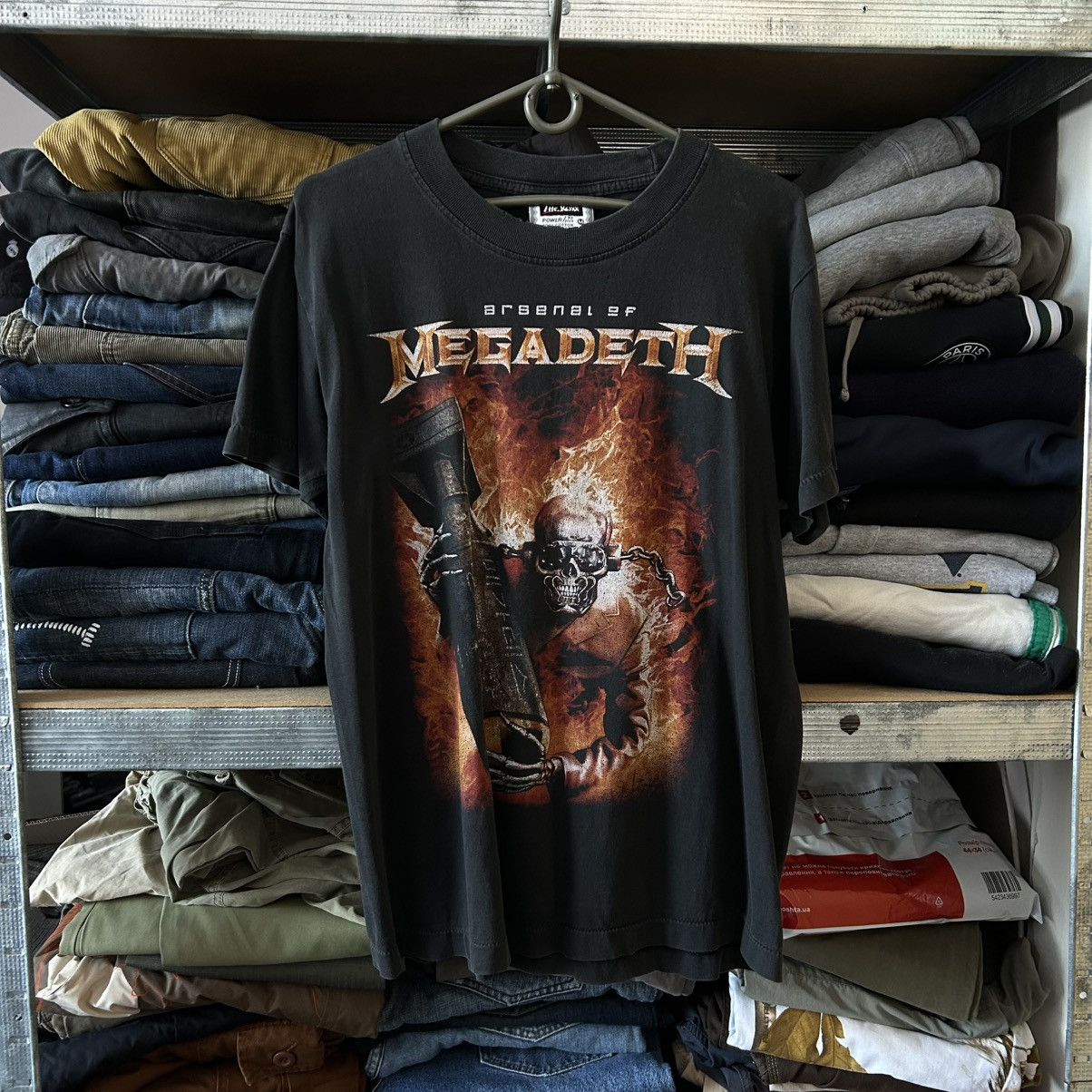 Band Tees Vintage Megadeath Big Graphic Logo 1990’s the rock band tee Size US M / EU 48-50 / 2 - 1 Thumbnail