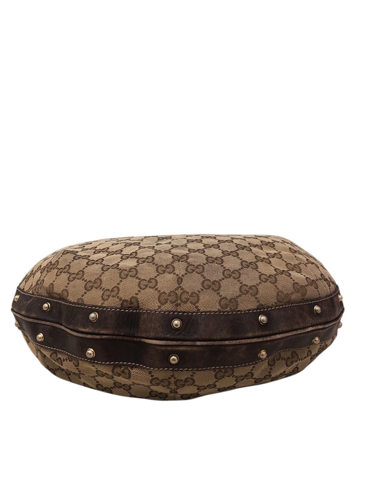 Gucci Gucci Monogram Biba Hobo Dark Brown Shoulder Bag Size ONE SIZE - 9 Thumbnail