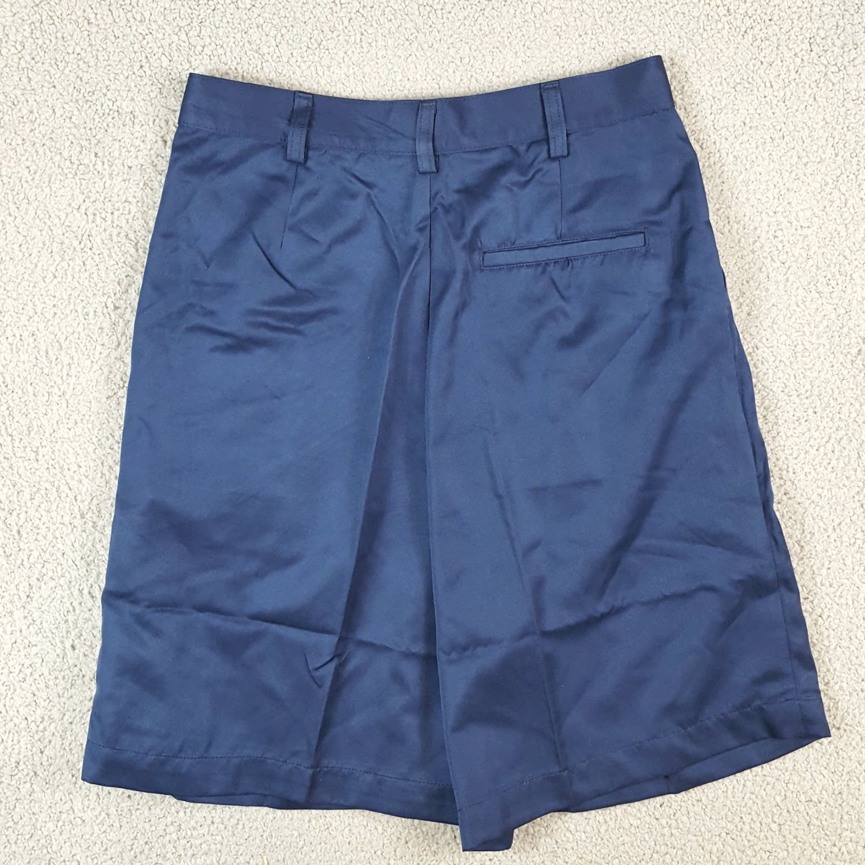 Spalding VINTAGE Spalding Women Chino Shorts 12 High Waist Pleated Breathable Blue Pockets 90s 00s Preppy Casual Golf Size 34" / US 12 / IT 48 - 5 Thumbnail