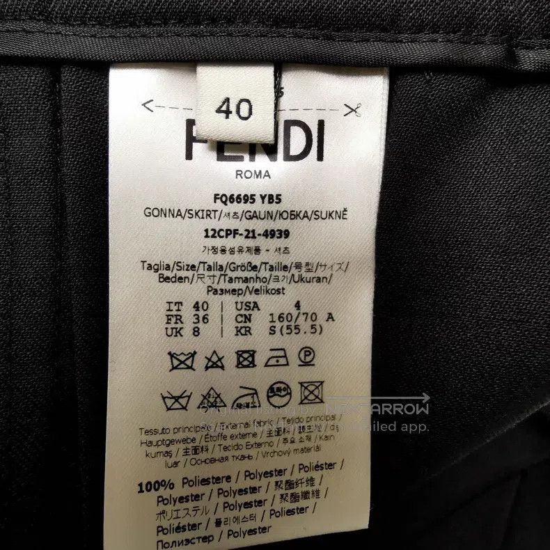 Fendi Fendi Black pleated skirt Size 26" / US 2 / IT 38 - 5 Thumbnail