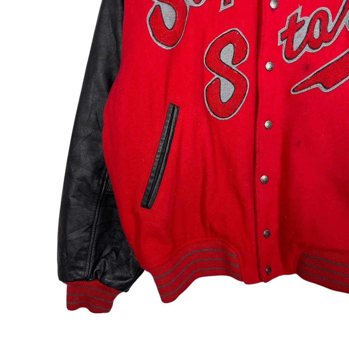Kansai Yamamoto Vintage Kansai Yamamoto Varsity Leather Jacket Size US L / EU 52-54 / 3 - 5 Thumbnail