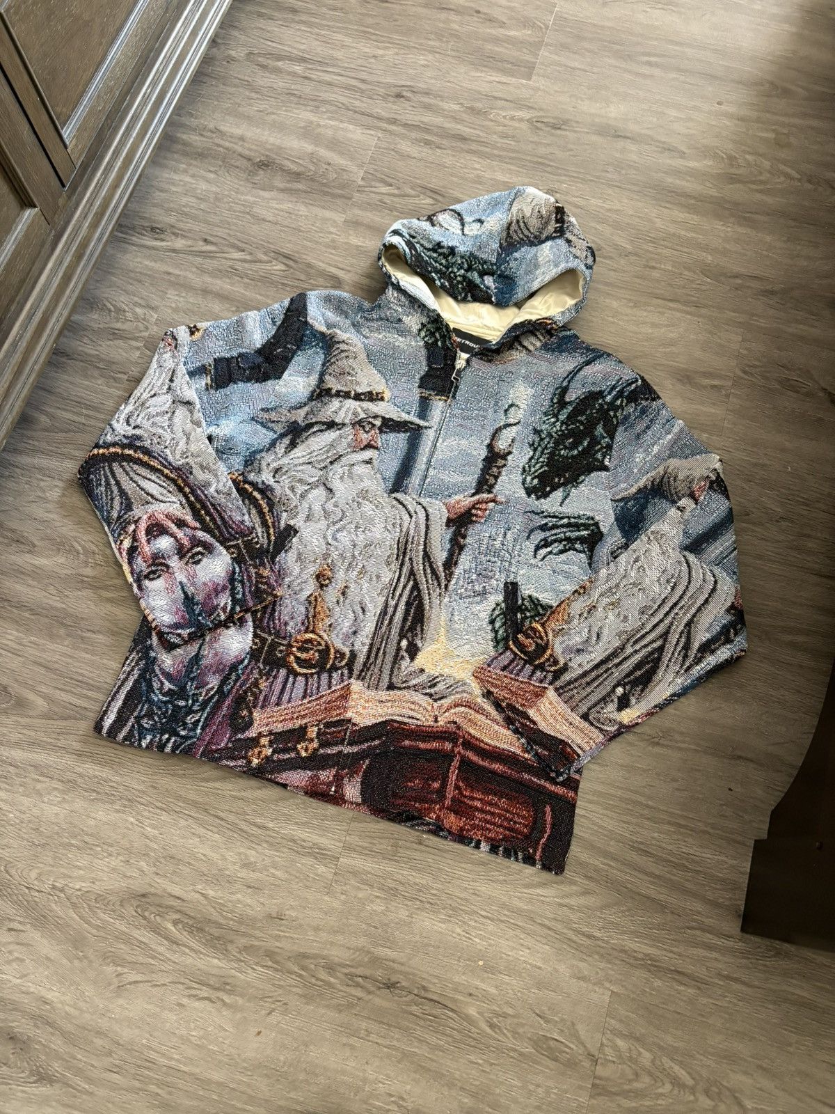 RETROVERT Retrovert Wizard Knitted Hoodie Zip Up Size Medium 🩵 Size US M / EU 48-50 / 2 - 1 Thumbnail