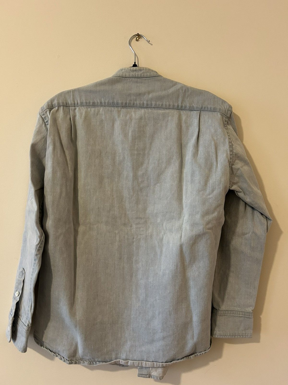 Bodega Bodega denim mandarín neck button up Size US S / EU 44-46 / 1 - 2 Thumbnail