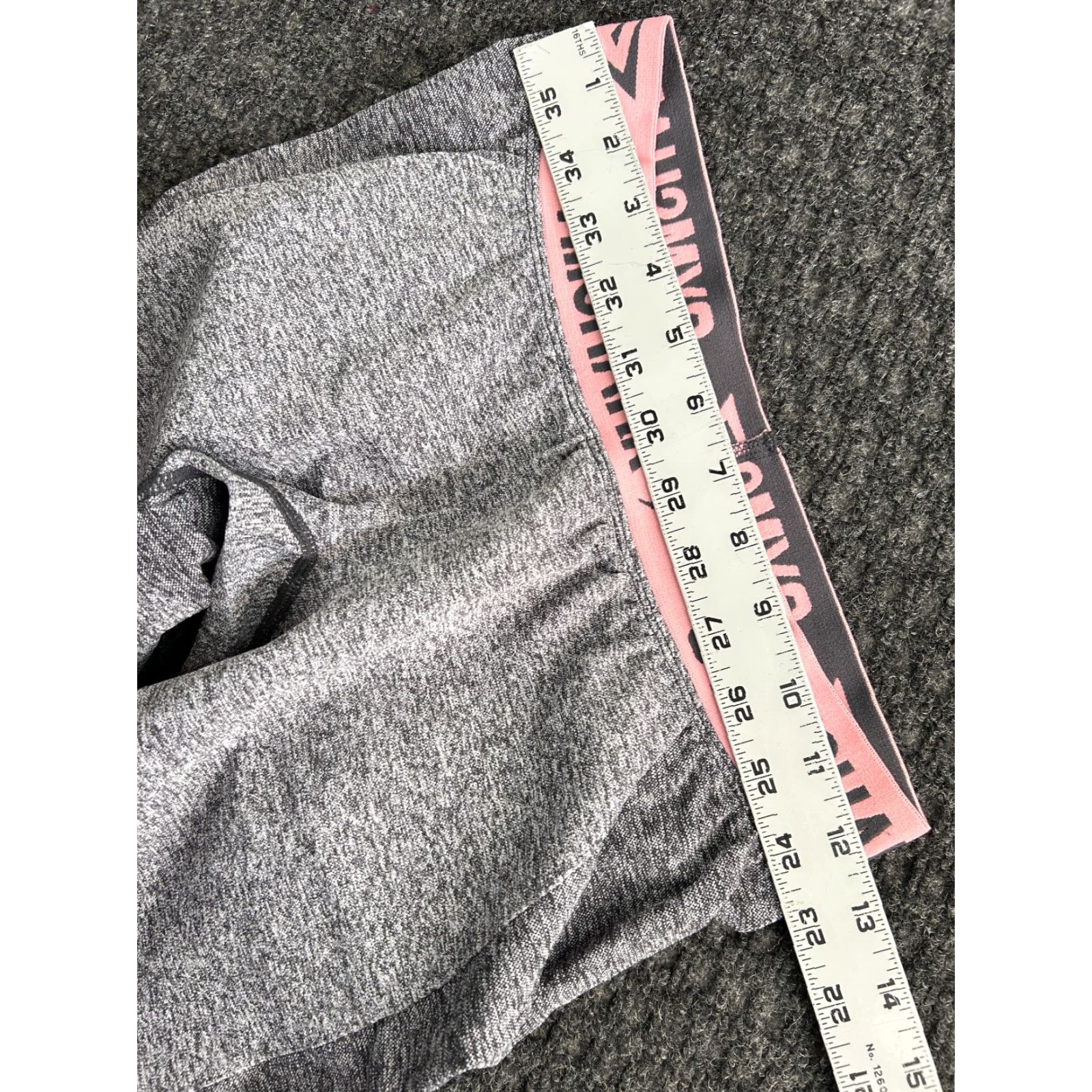 Gymshark Gymshark Flex Leggings Women M Gray Two tone Seamless Contour Fit Athletic Sportswear Yoga Gym & Training Size 32" / US 10 / IT 46 - 3 Thumbnail