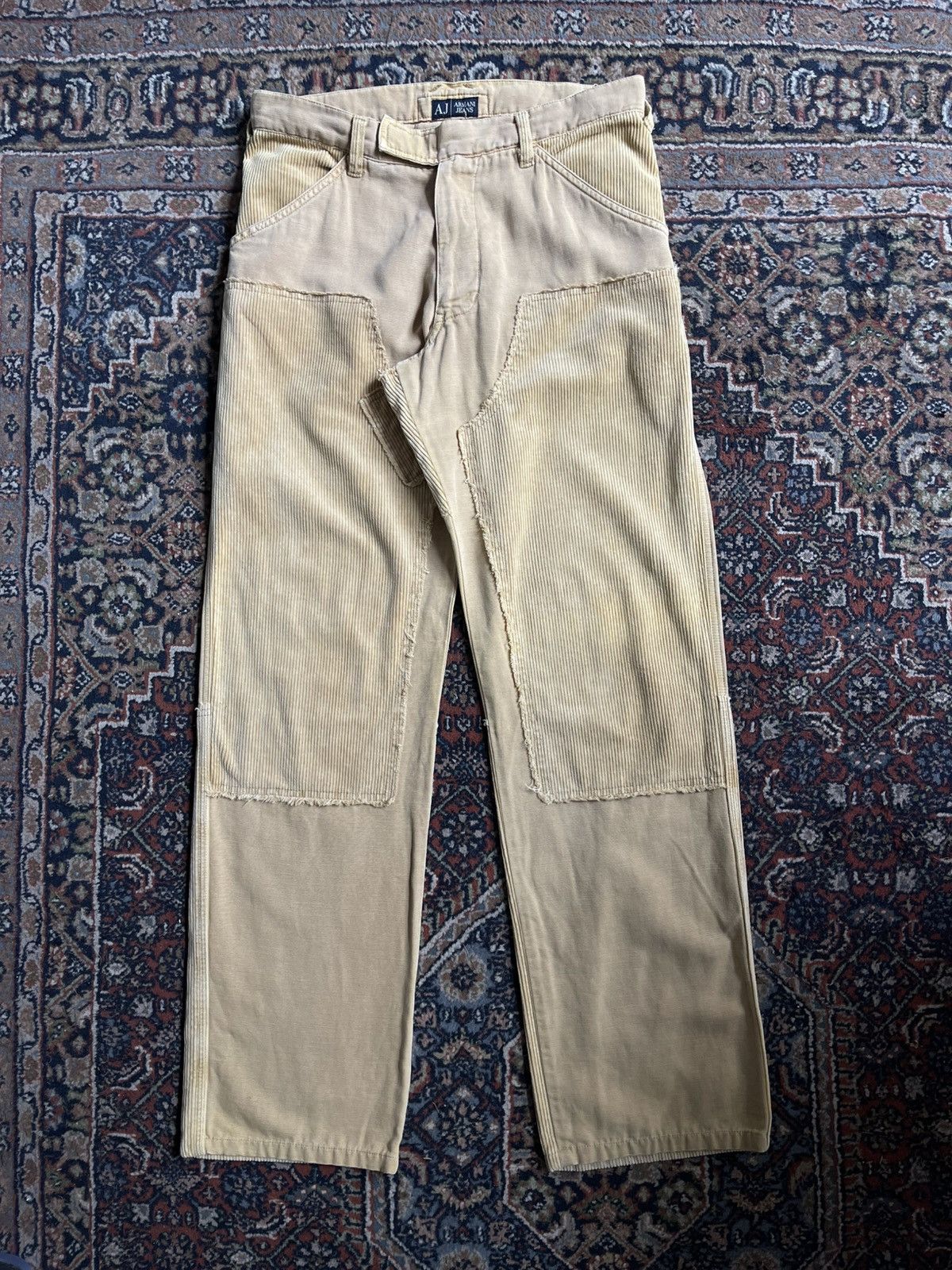 Armani Vintage Armani Jeans Double Knees Corduroy pants super toppa Size US 32 / EU 48 - 1 Thumbnail