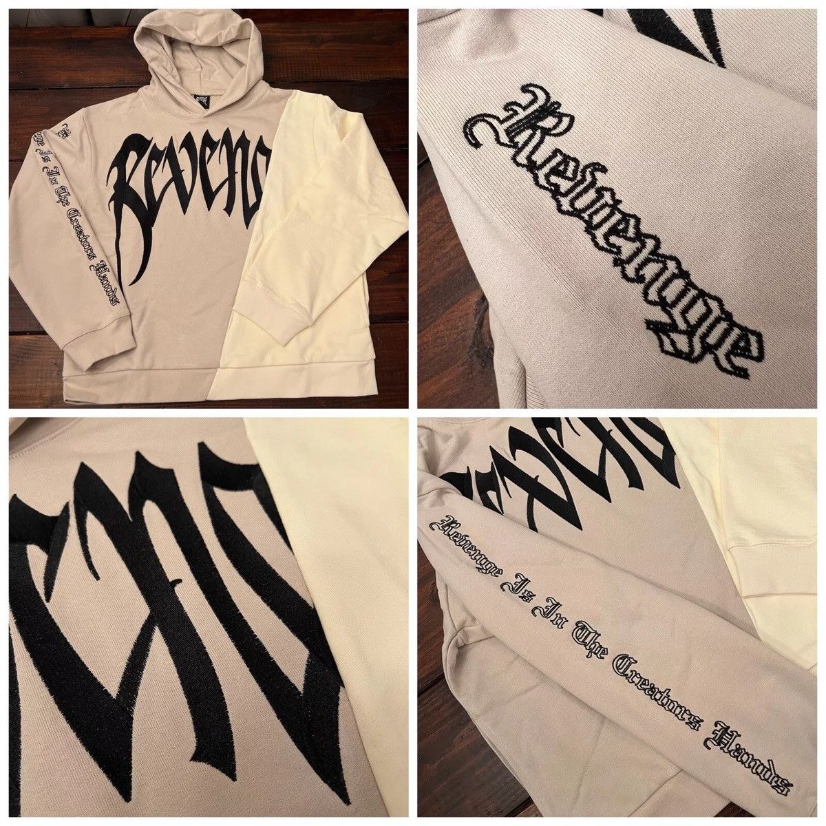 Revenge Revenge Archive Embroidered Split Arch Hoodie Size US XL / EU 56 / 4 - 1 Thumbnail