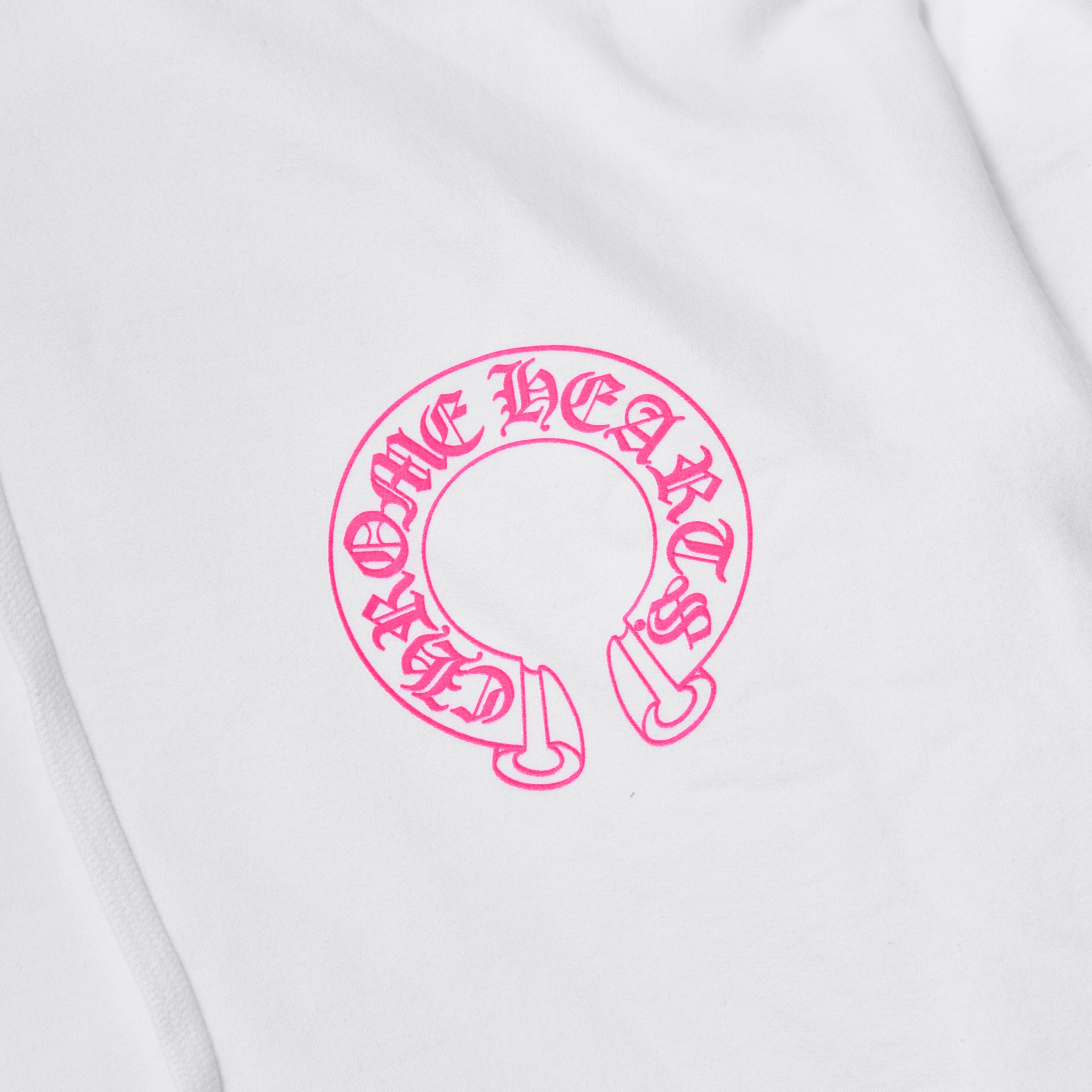 Chrome Hearts CHROME HEARTS horsehoe logo hoodie neon magenta print white Size XL / US 12-14 / IT 48-50 - 6 Thumbnail