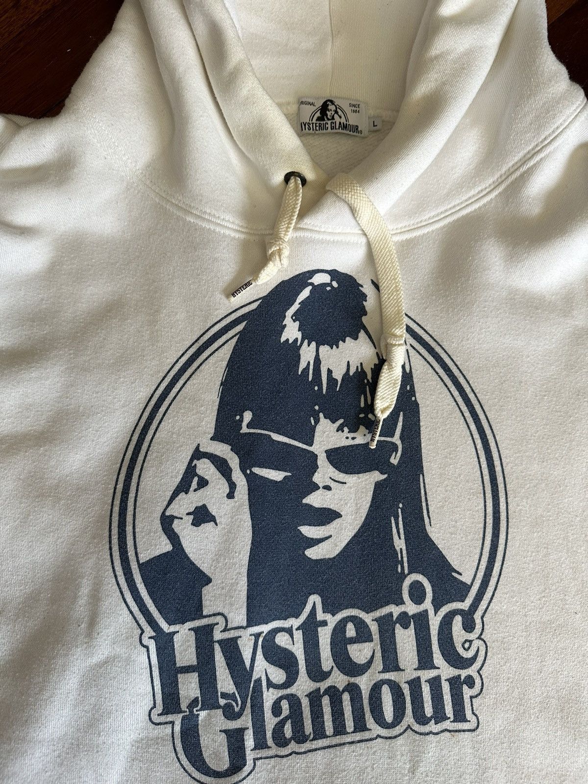 image of Hard To Find Size Vintage Hysteric Glamour Hoodie in White, Men's