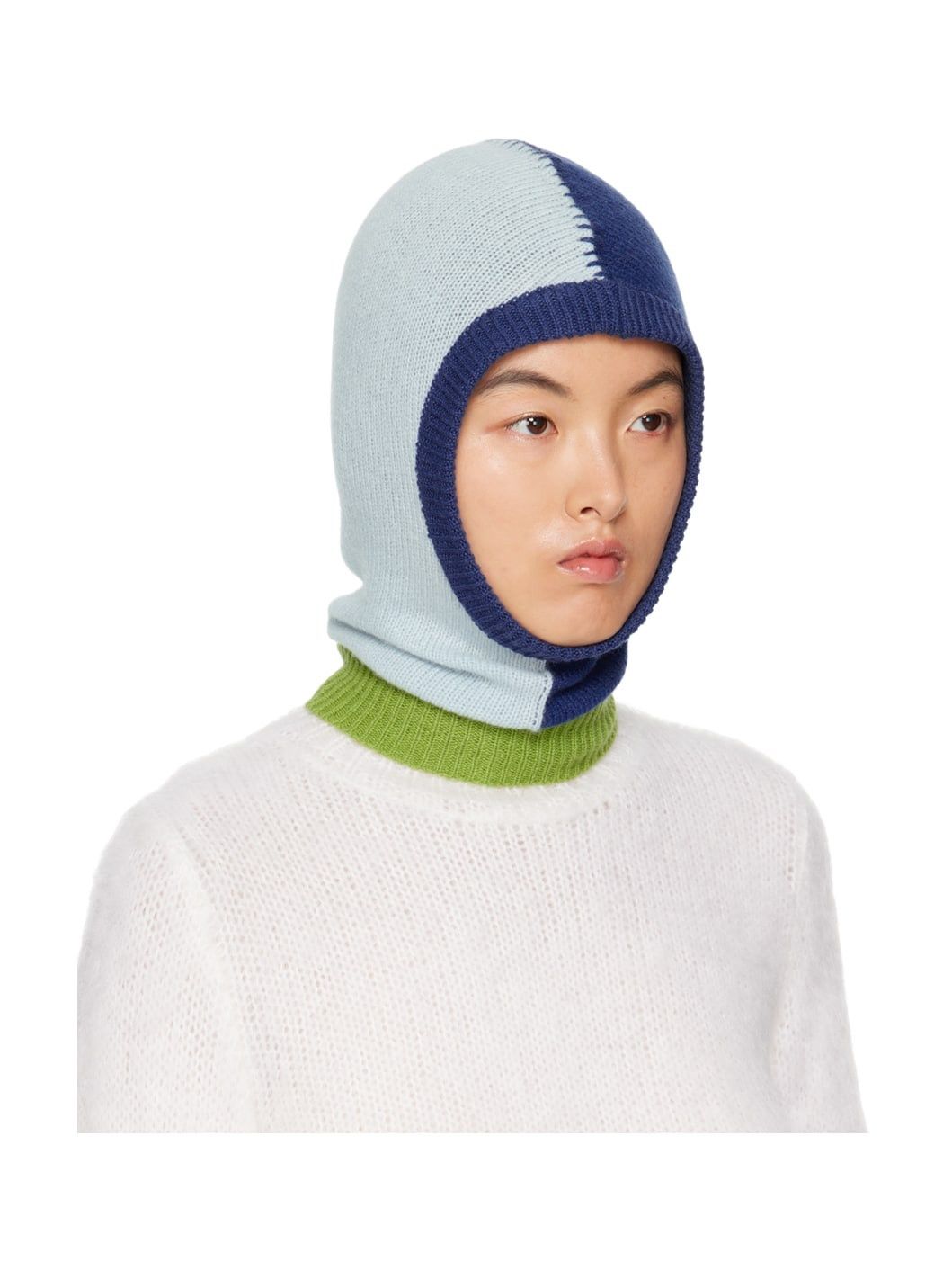 Marni o1w1db10125 Size:OS/Colorblock Balaclava in Blue/Green Size ONE SIZE - 2 Thumbnail