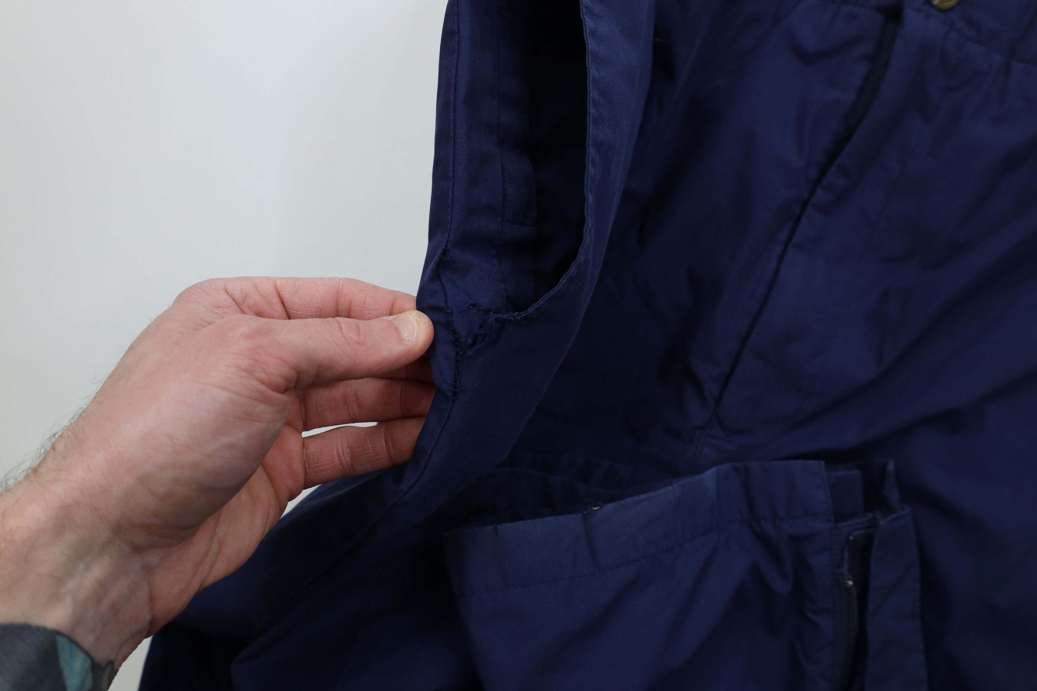 Vintage Vintage 90s Streetwear Waterproof Rain Pants Navy Blue Size US 40 / EU 56 - 11 Thumbnail