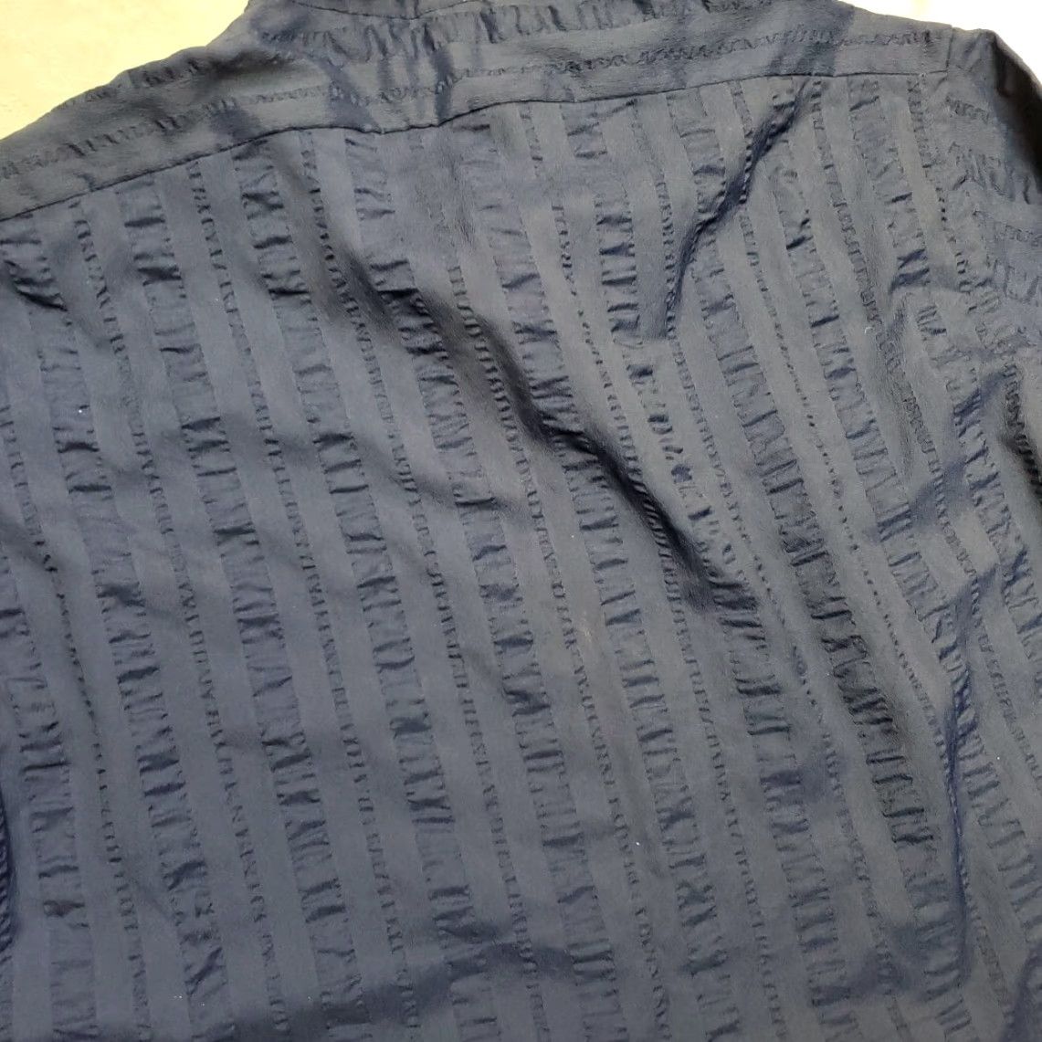 Vintage Wellworth Shirt Mens M Blue Dagger Collar Crinkle Disco 70s 80s Vintage Mod Size US M / EU 48-50 / 2 - 7 Thumbnail
