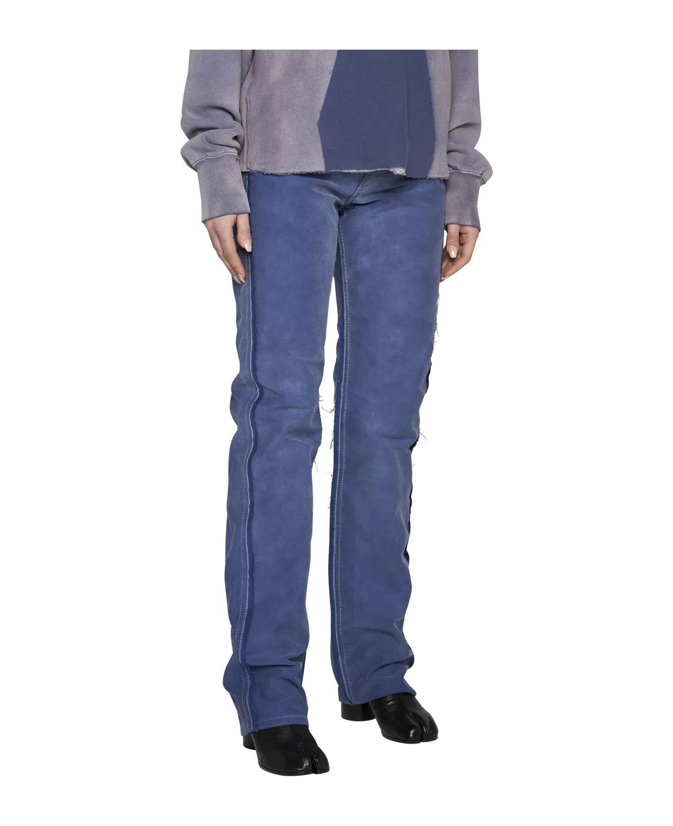 Maison Margiela o1y0625 Casual Pant in Blue Size 27" / US 4 / IT 40 - 3 Thumbnail