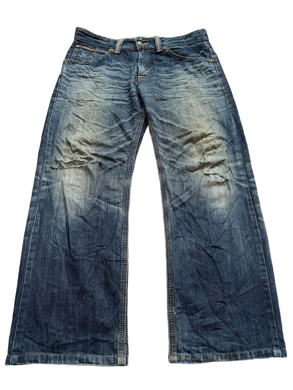Edwin VINTAGE EDWIN EXCLUSIVE XV NAVAJO POCKET BAGGY JEANS Size US 36 / EU 52 - 4 Thumbnail