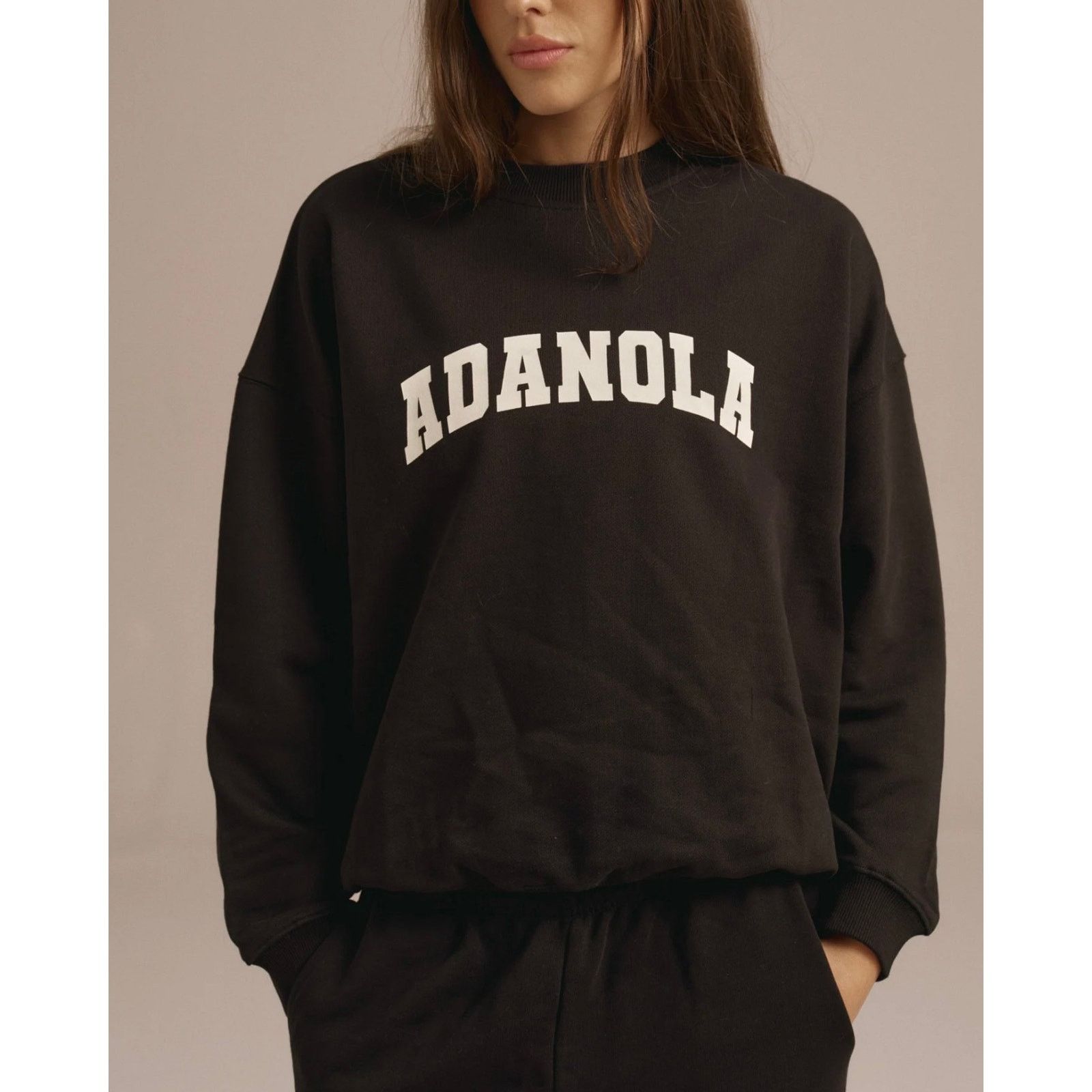 Other ADANOLA Varsity Oversized Sweatshirt - Black Size Small Size S / US 4 / IT 40 - 2 Thumbnail