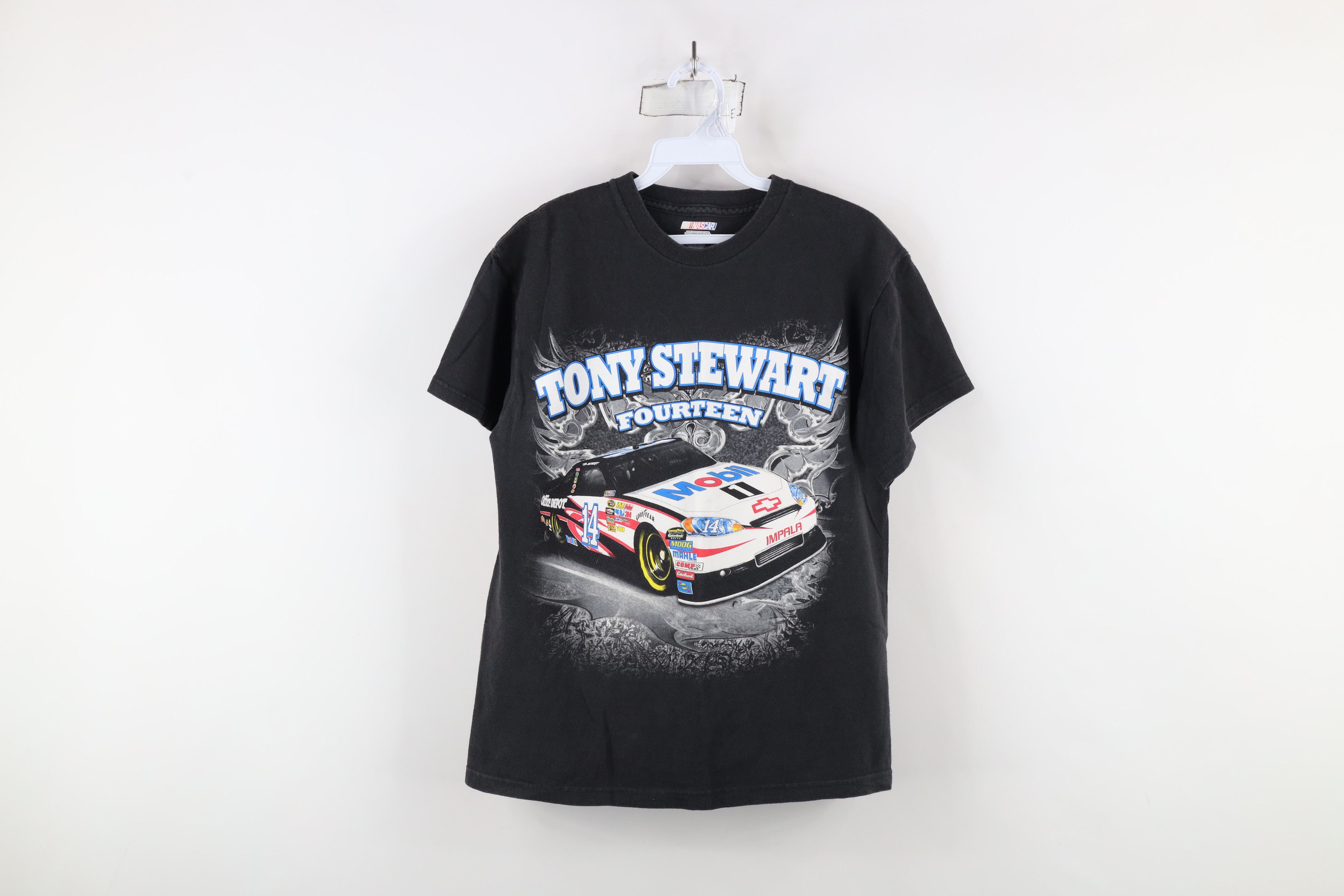 Vintage Vintage Y2K NASCAR Tony Stewart Racing Print T-Shirt Black Size US M / EU 48-50 / 2 - 1 Thumbnail