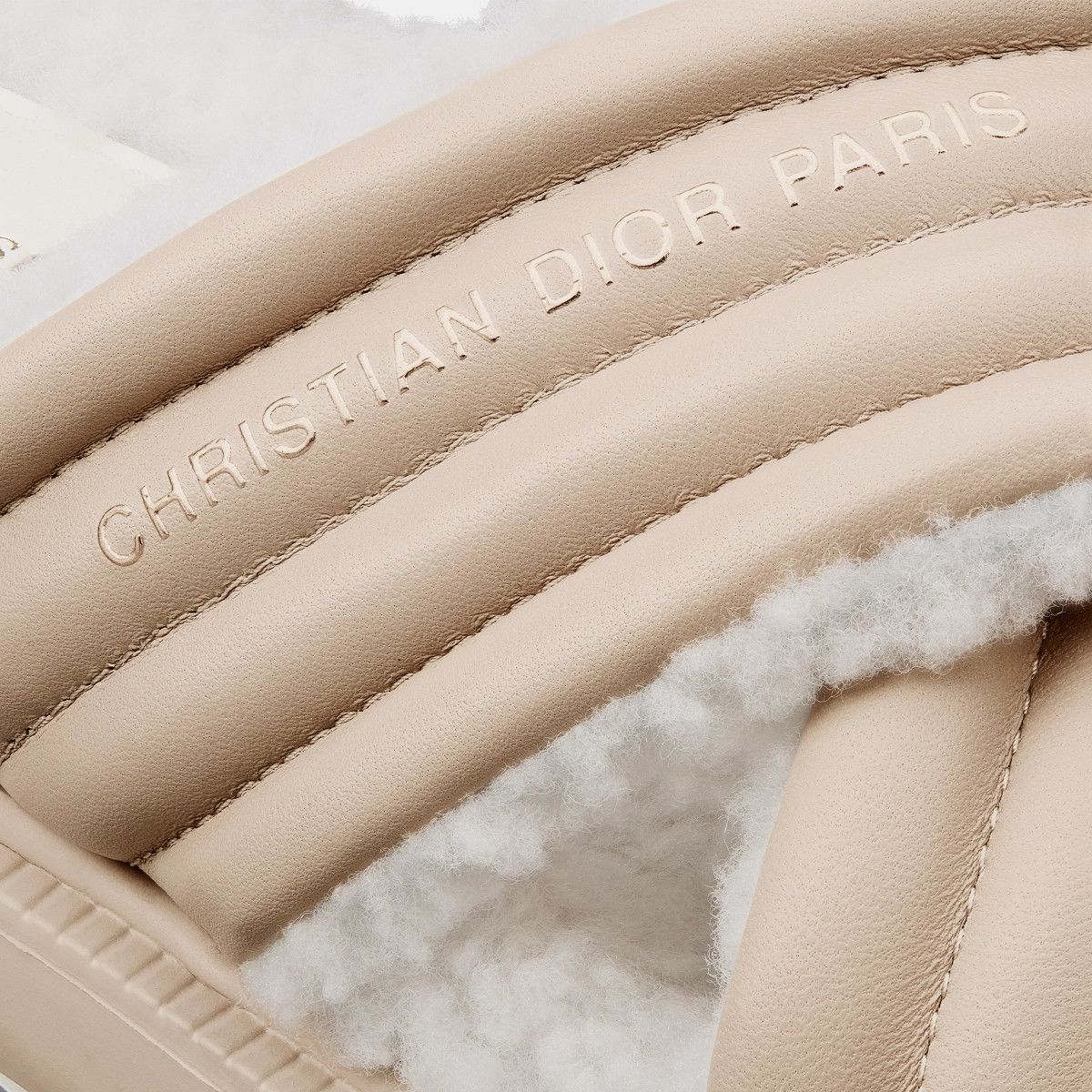 Dior o1bcso1str1224 Slide in White & Beige Size US 11 / IT 41 - 4 Thumbnail