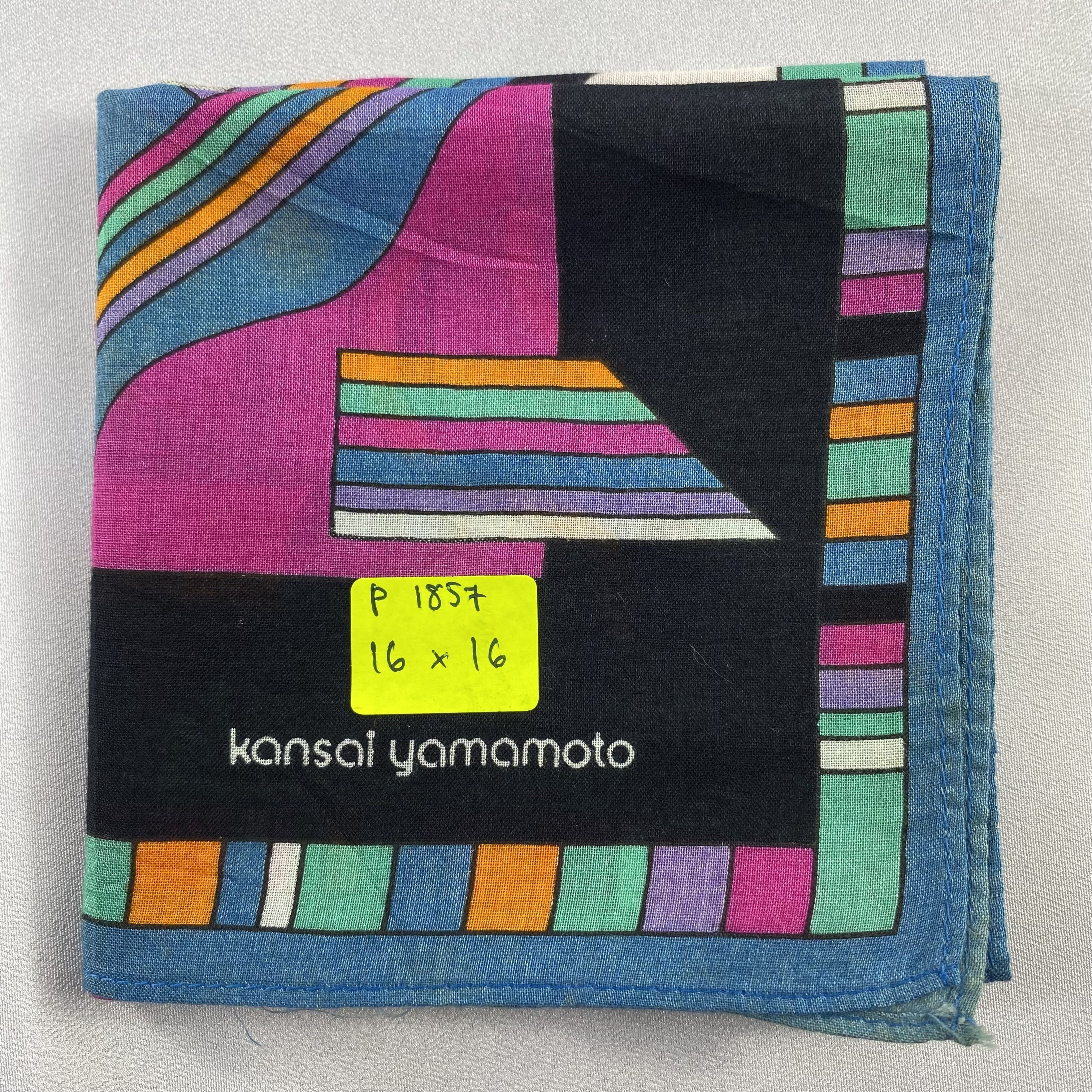 Kansai Yamamoto × Vintage Kansai Yamamoto Bandana/ Handkerchief / Neckerchief-P1857 Size ONE SIZE - 7 Thumbnail